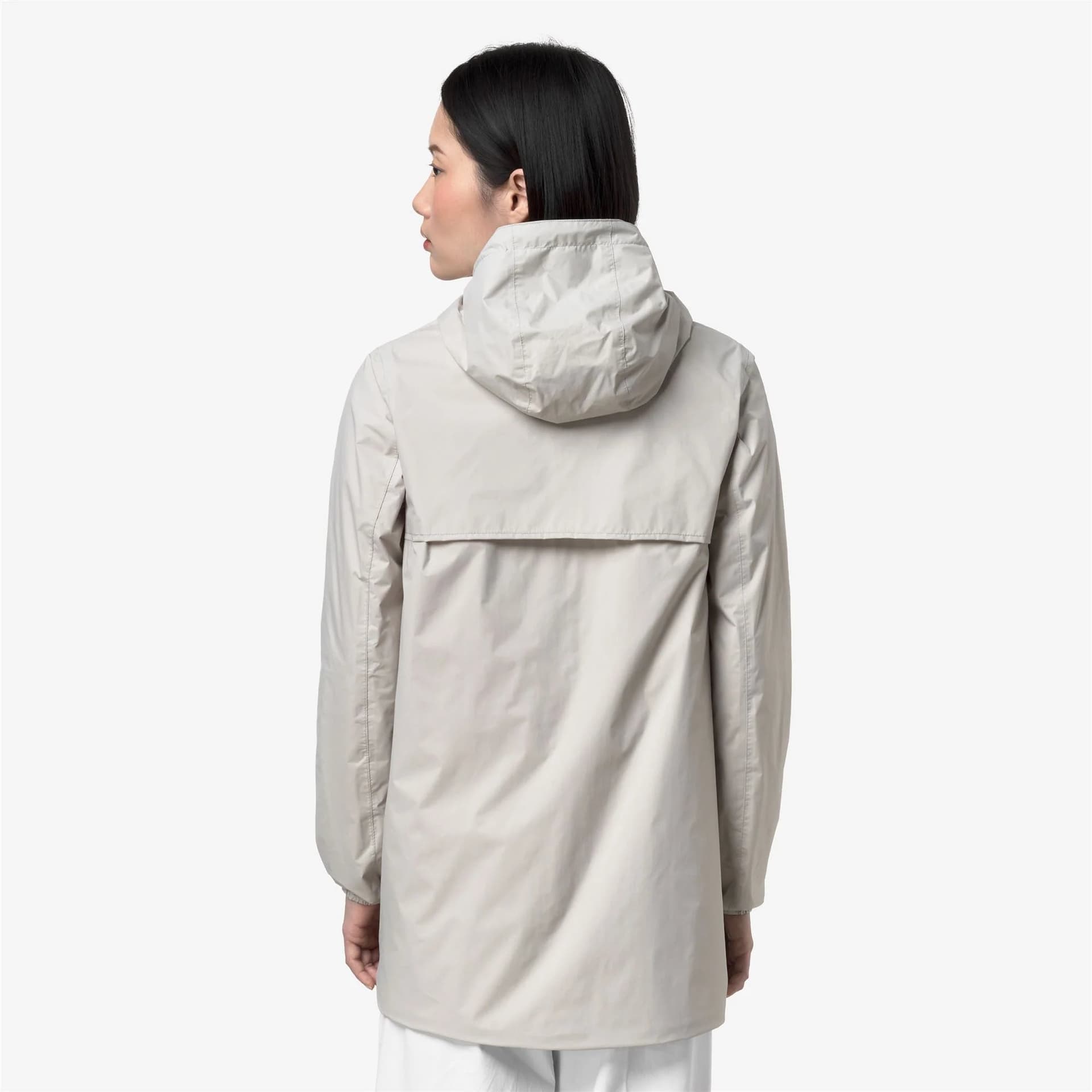 K-Way Sophie Giubbino Donna K7123MW AZJ Giacca Reversibile Impermeabile Media Lunghezza beige/white - 4