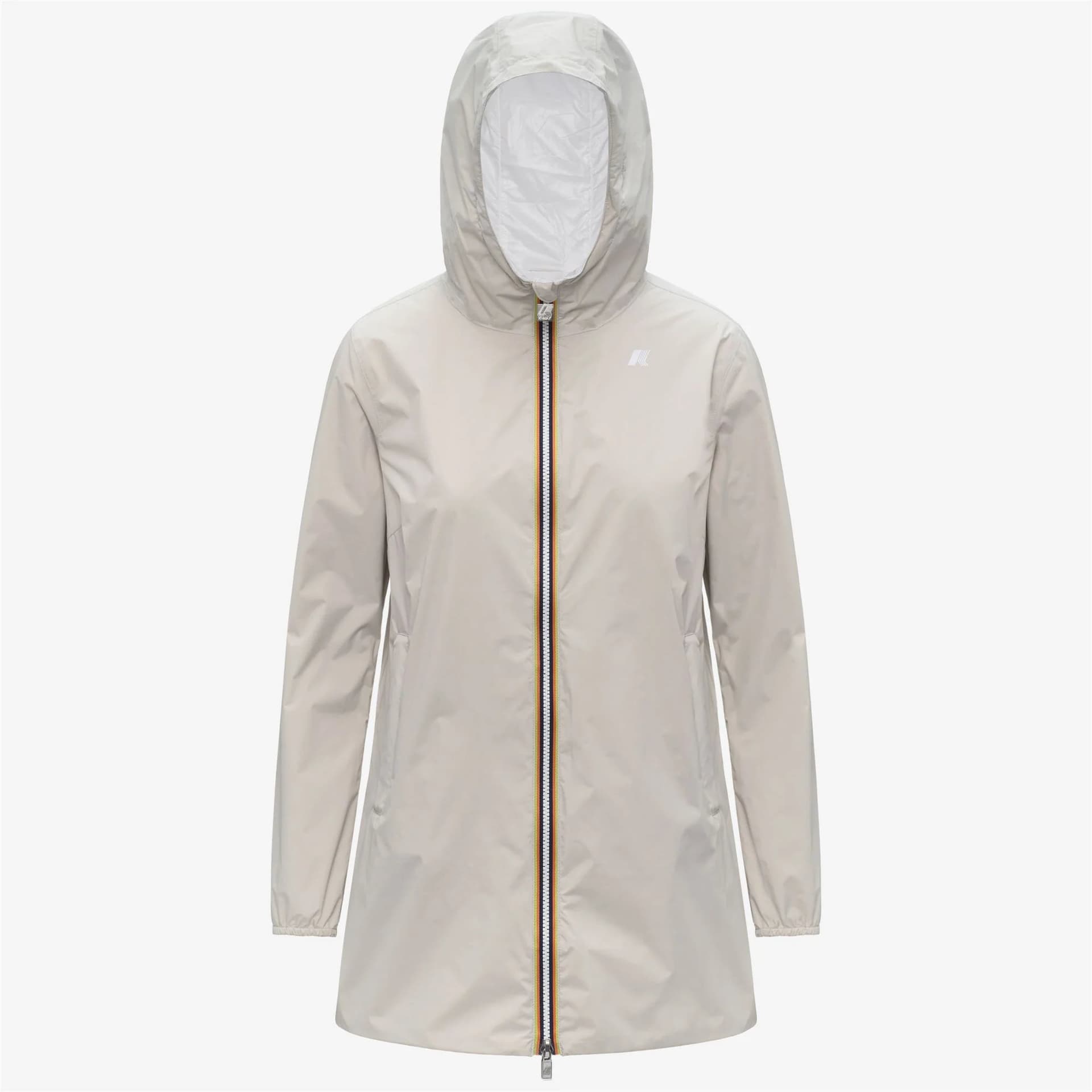 K-Way Sophie Giubbino Donna K7123MW AZJ Giacca Reversibile Impermeabile Media Lunghezza beige/white - 6