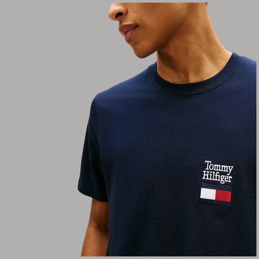 Tommy Hilfiger T-shirt Cotone Regular Fit con Logo Ricamato - 2