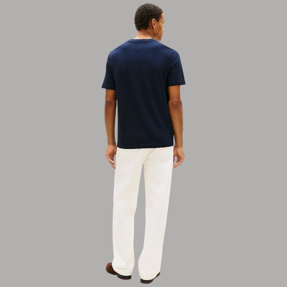 Tommy Hilfiger T-shirt Cotone Regular Fit con Logo Ricamato - 4