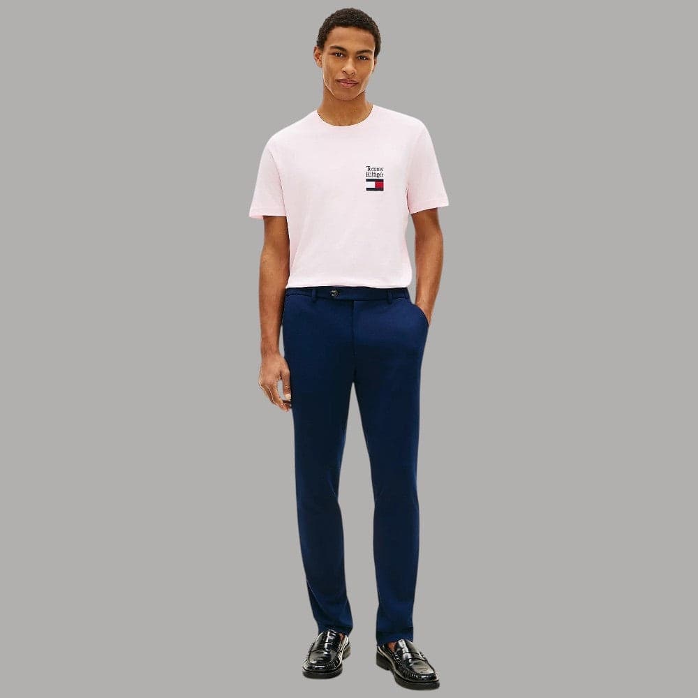 Tommy Hilfiger T-shirt Cotone Regular Fit con Logo Ricamato - 7