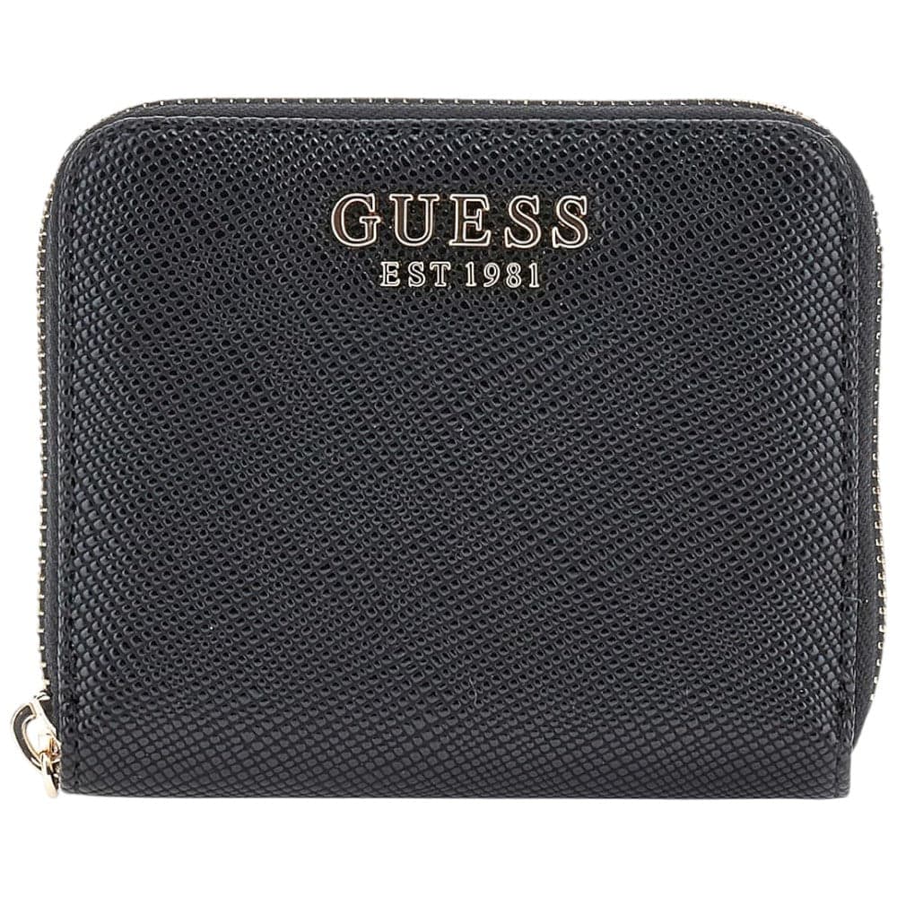 Portafoglio Guess Donna Saffiano Laurel Zip Small Nero - 12