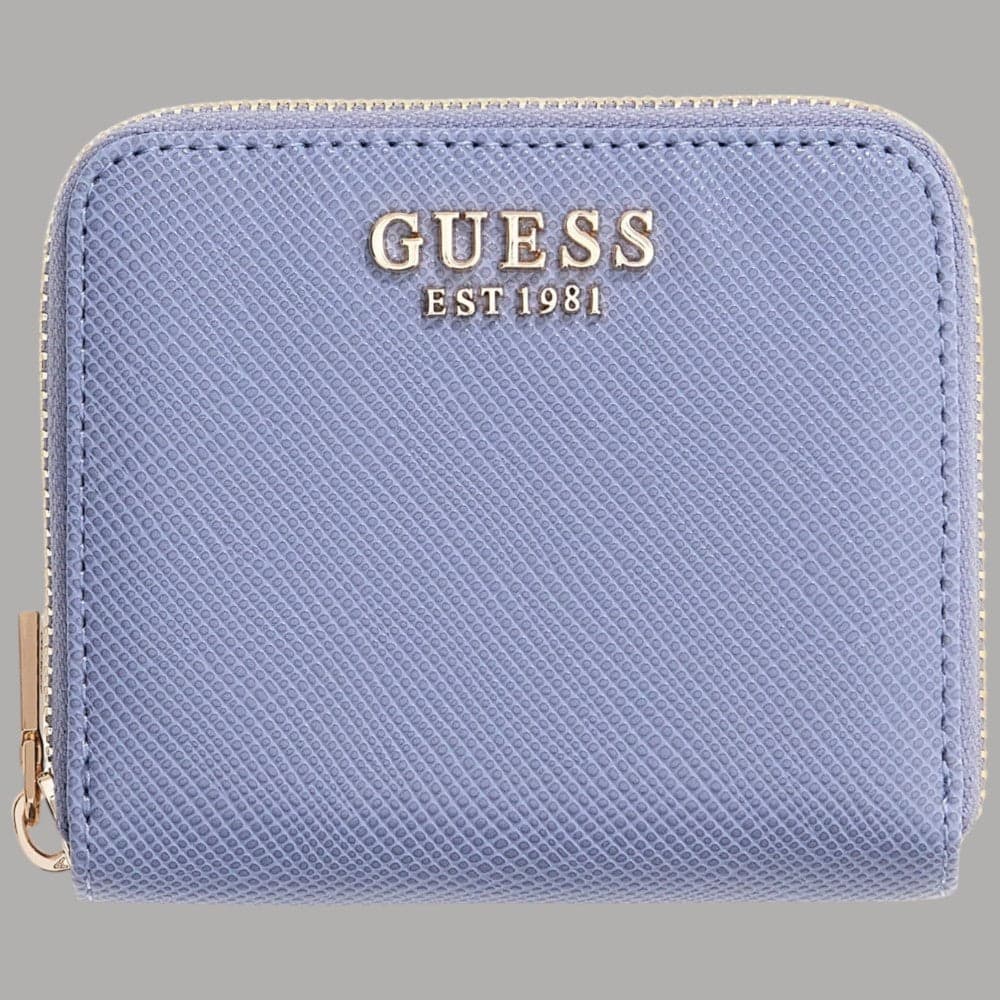 Portafoglio Guess Donna Saffiano Laurel Zip Small Nero - 8