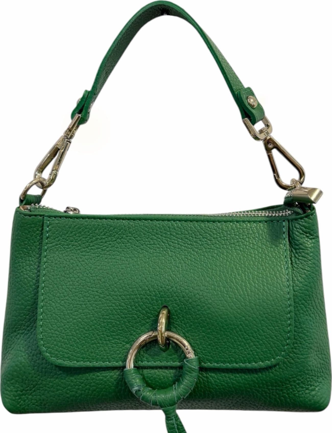 Modarno Borsetta Amelia a Mano e tracolla In Vera Pelle  25x7x15 cm - 11