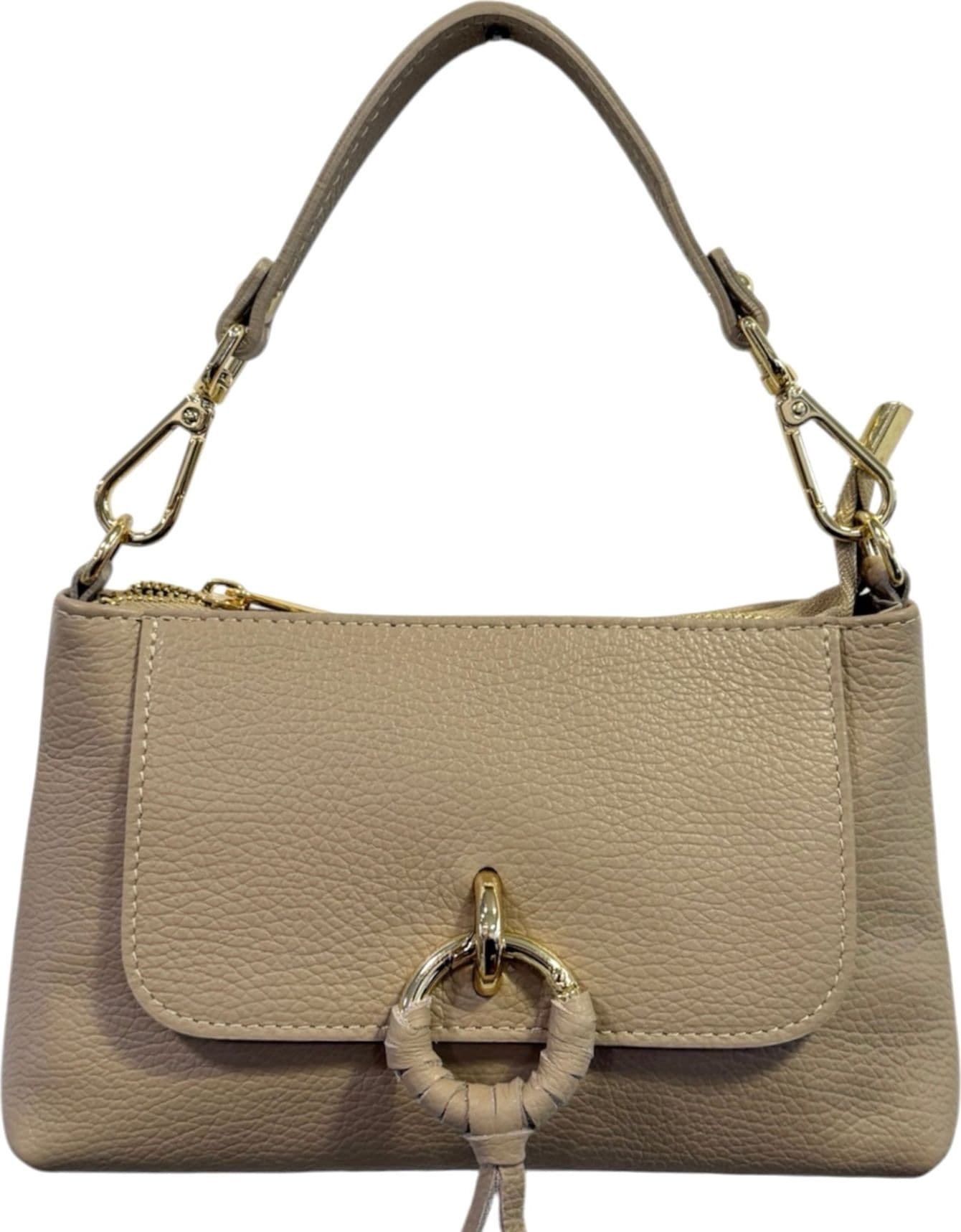Modarno Borsetta Amelia a Mano e tracolla In Vera Pelle  25x7x15 cm - 6