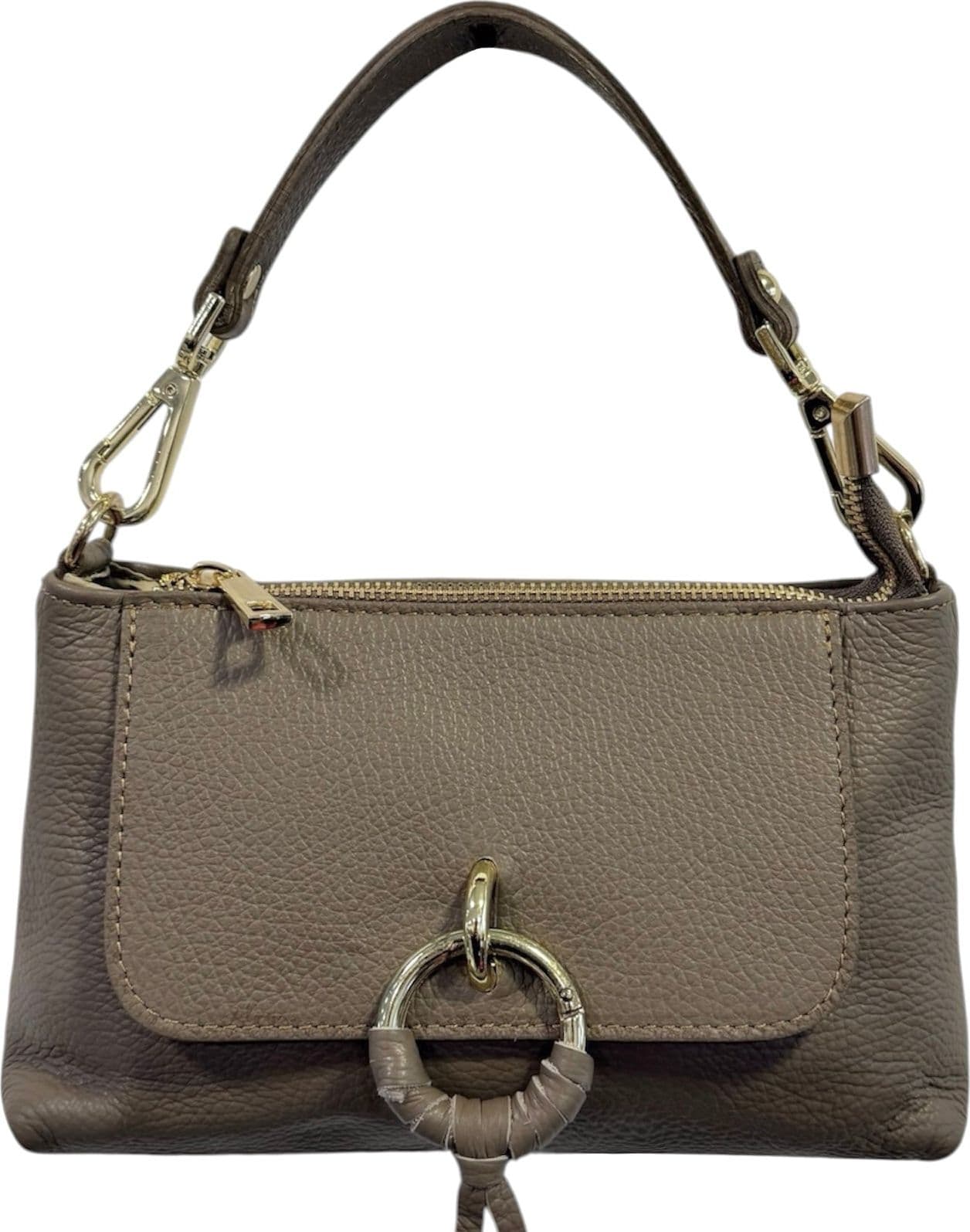 Modarno Borsetta Amelia a Mano e tracolla In Vera Pelle  25x7x15 cm - 7