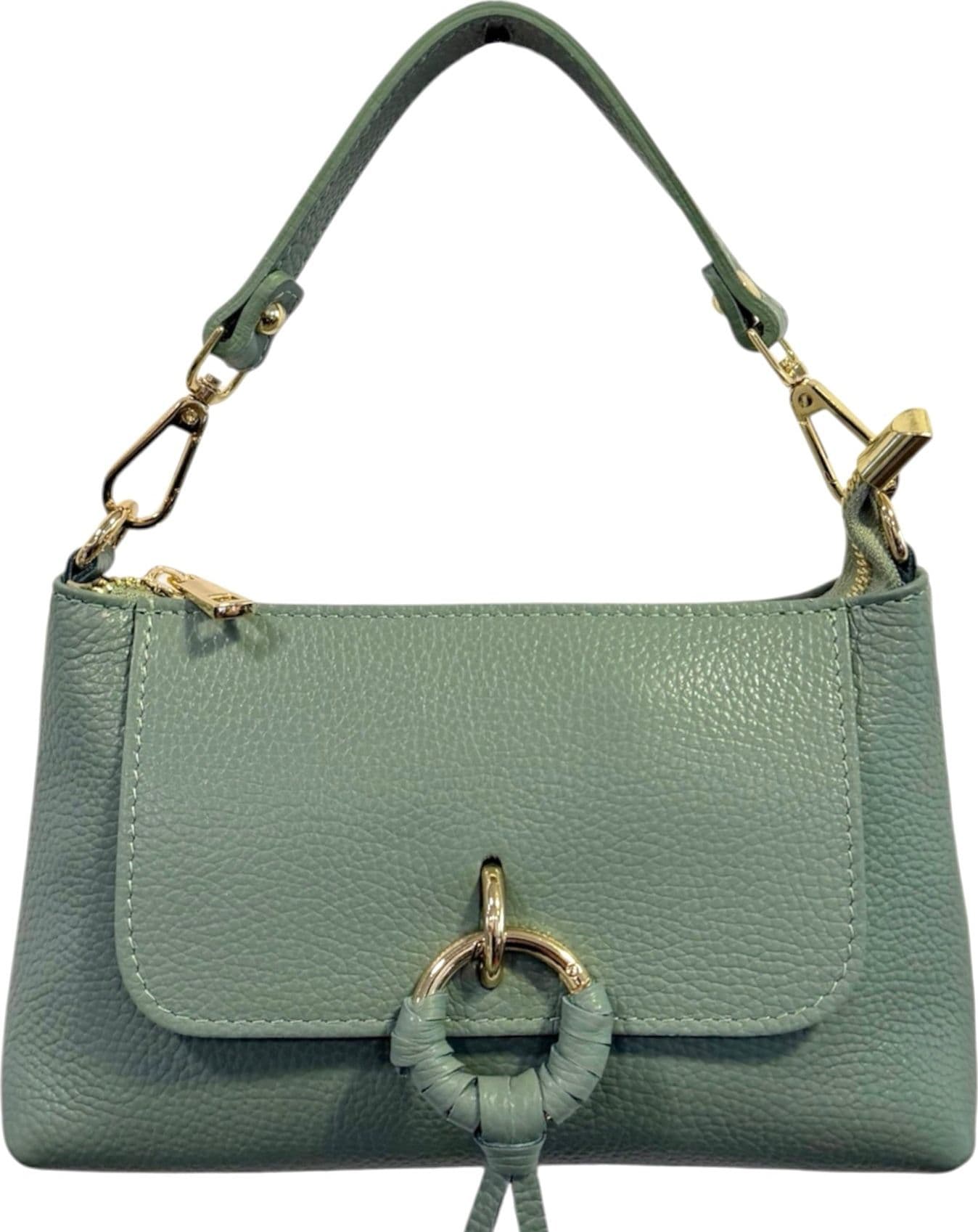 Modarno Borsetta Amelia a Mano e tracolla In Vera Pelle  25x7x15 cm - 9