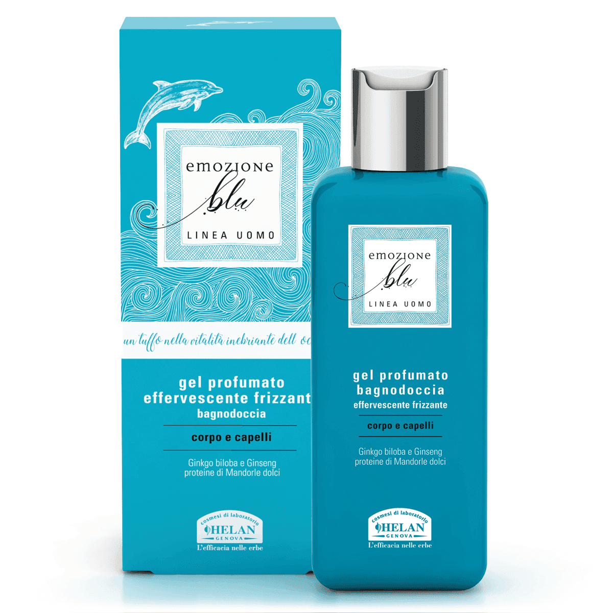 Emozione Blu Gel Profumato Bagnodoccia Helan - 2