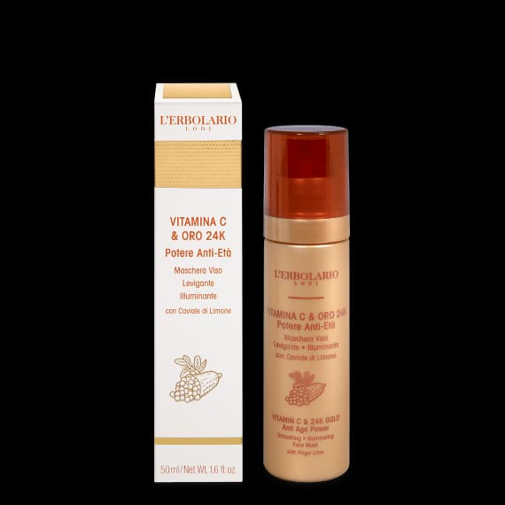 Maschera Viso Vitamina C &amp; Oro 24K L'Erbolario - 2