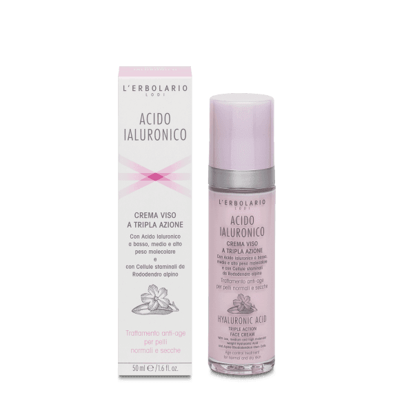 Crema Viso per Pelli Normali e Secche Acido Ialuronico 50ml - 2