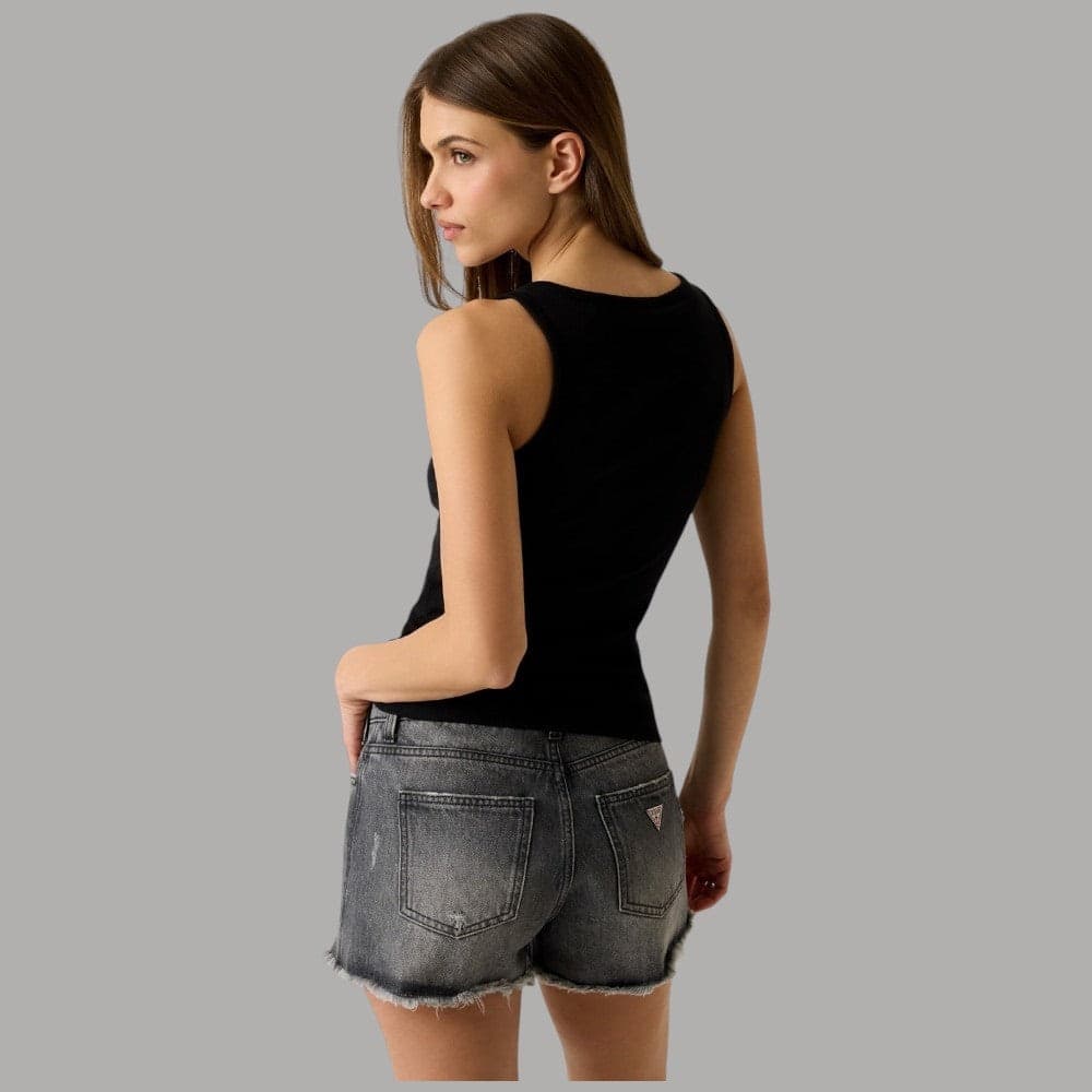 Top Guess GJ Cotone Stella Ricamata Slim Fit - 4
