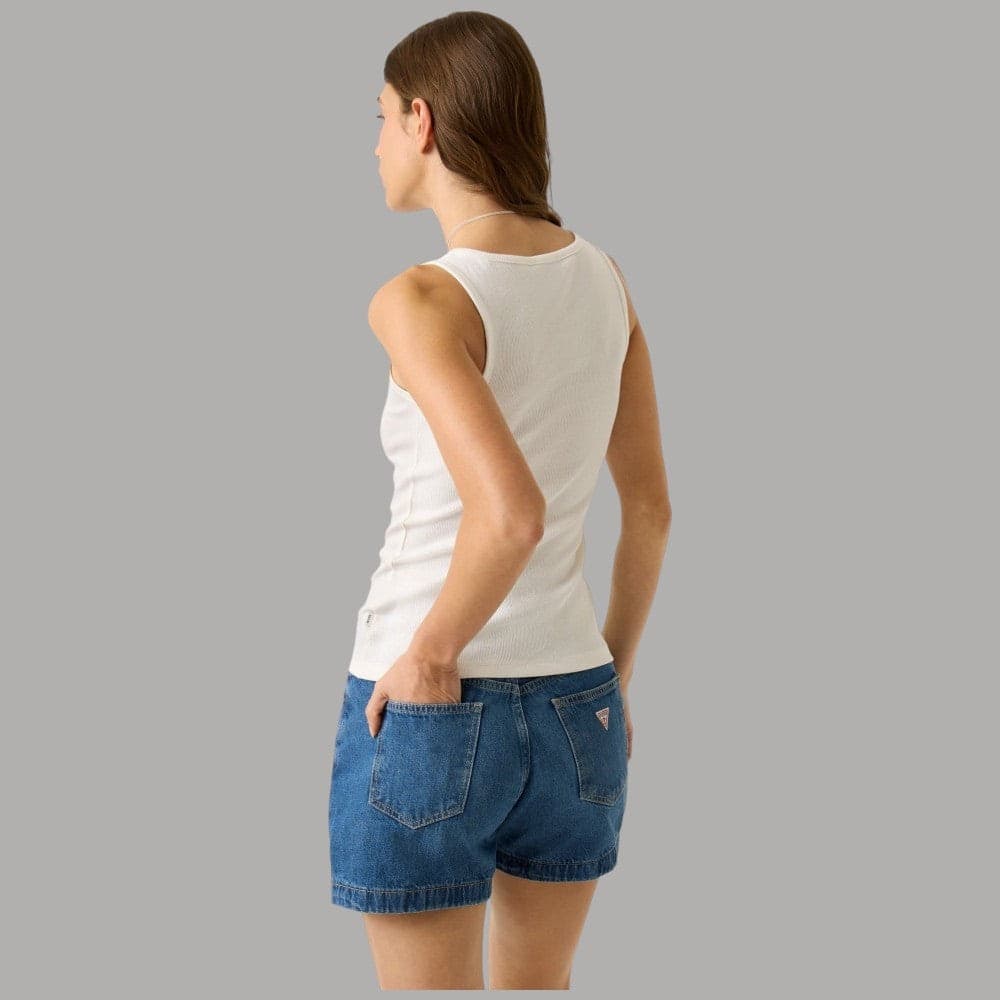 Top Guess GJ Cotone Stella Ricamata Slim Fit - 7