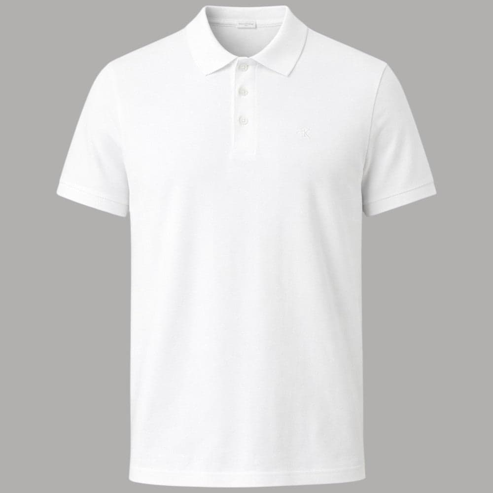 Polo Calvin Klein Slim Stretch Cotone Ricamato Elegante - 12