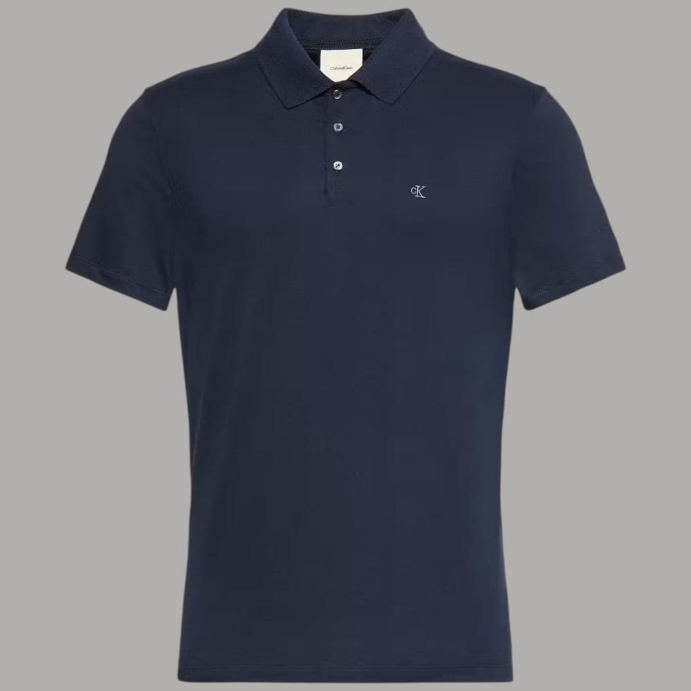 Polo Calvin Klein Slim Stretch Cotone Ricamato Elegante - 5