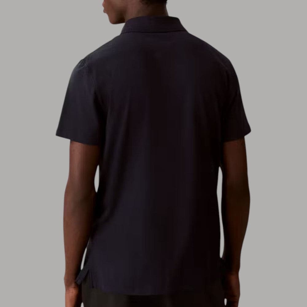 Polo Calvin Klein Slim Stretch Cotone Ricamato Elegante - 8