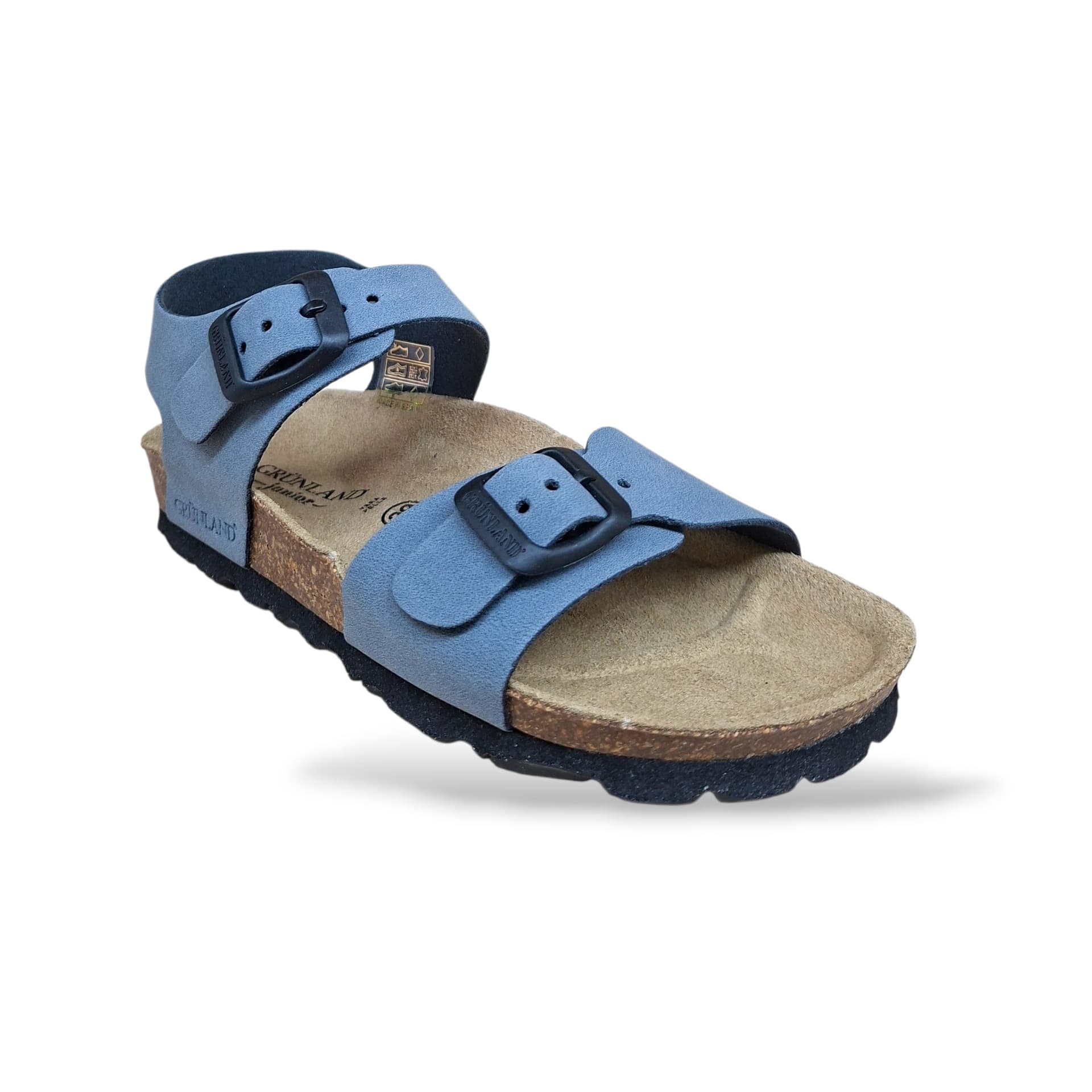 Scarpe sandalo Bambini e ragazzi Grunland Junior luce bio JEANS fibia - 2
