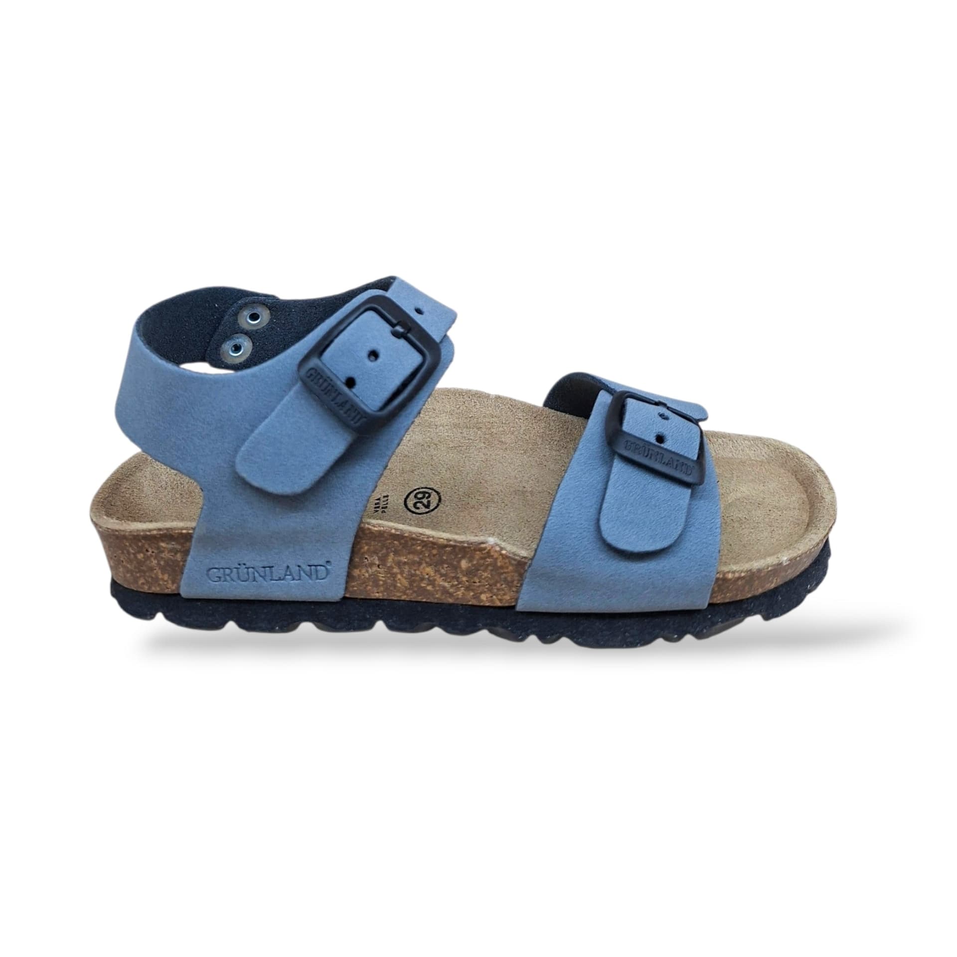 Scarpe sandalo Bambini e ragazzi Grunland Junior luce bio JEANS fibia - 6