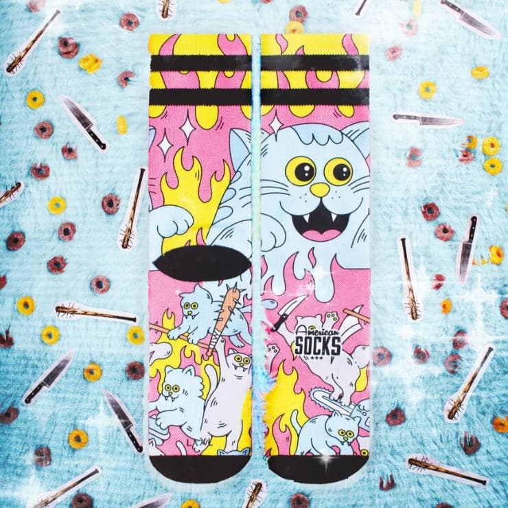 Calze American Socks Killer Kitties   Multicolor - 4