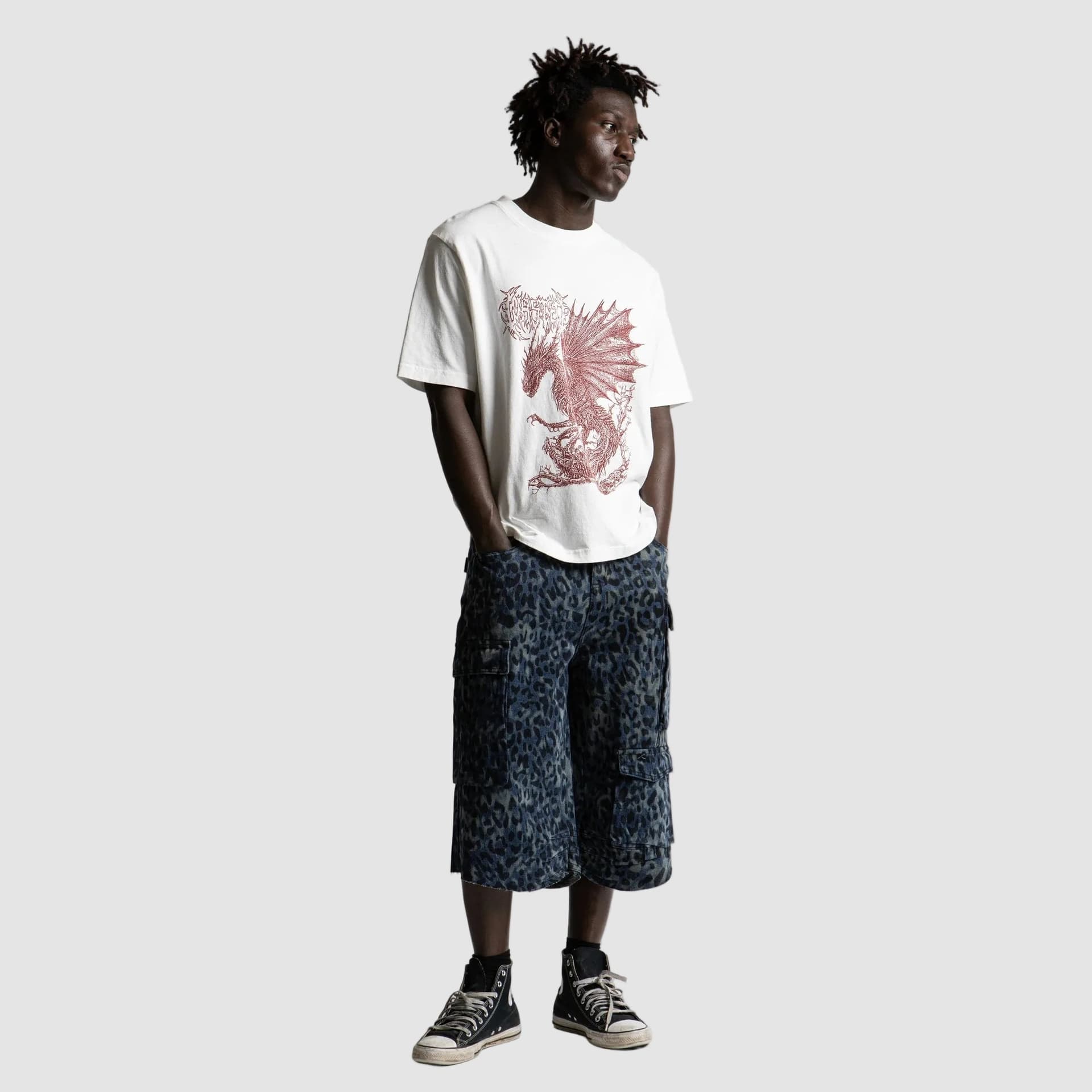 Short Wasted Paris Cheetah Grant blu - 5