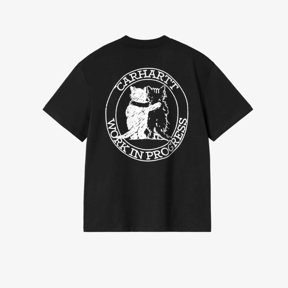 T shirt Carhartt W SS Hugging Cats Black - 5