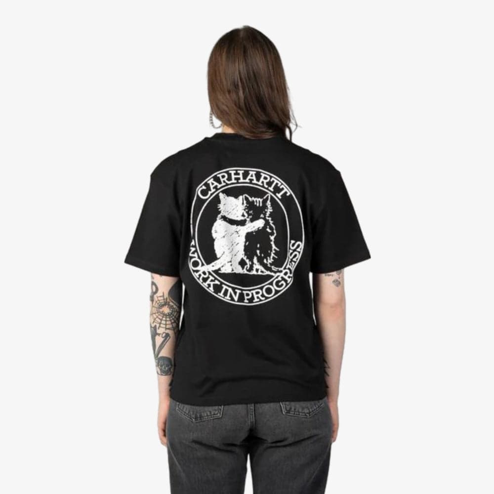 T shirt Carhartt W SS Hugging Cats Black - 3