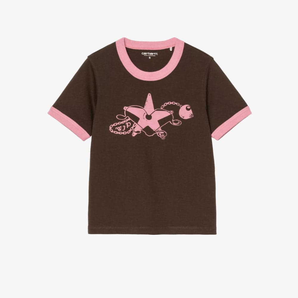 T shirt Carhartt W Outlaw Star Ringer Tobacco - 5