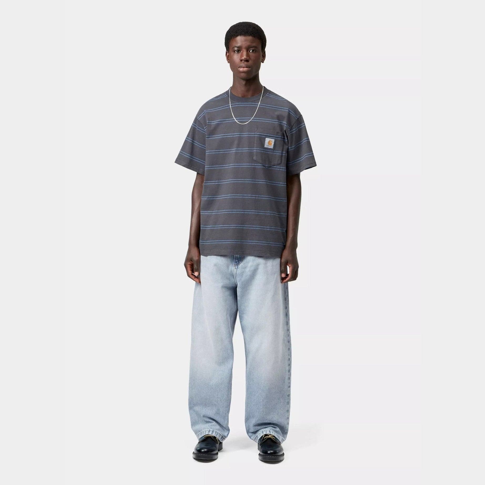 Pantalone Carhartt Brandon Blue - 5