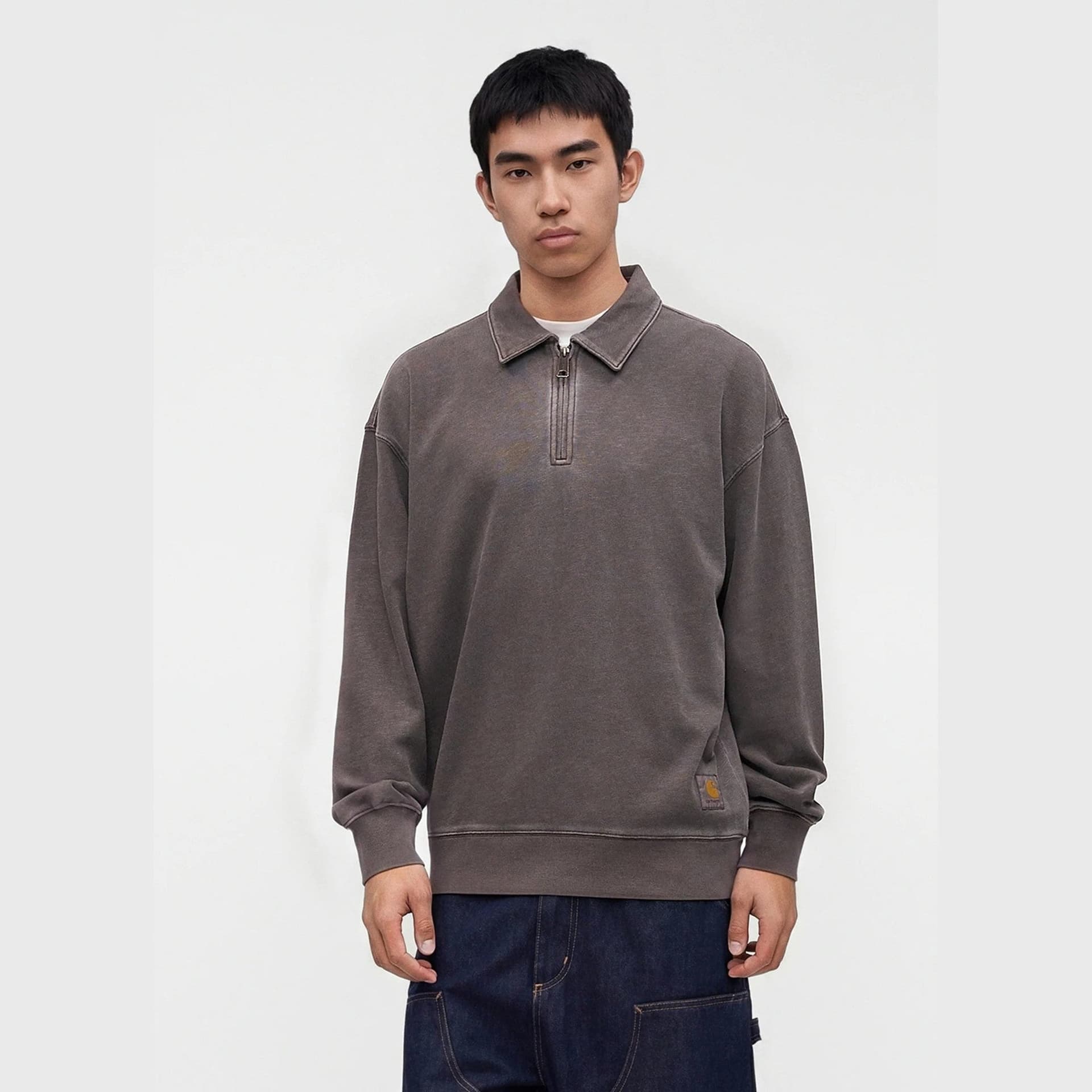 Felpa Carhartt Harper Polo Tobacco - 3