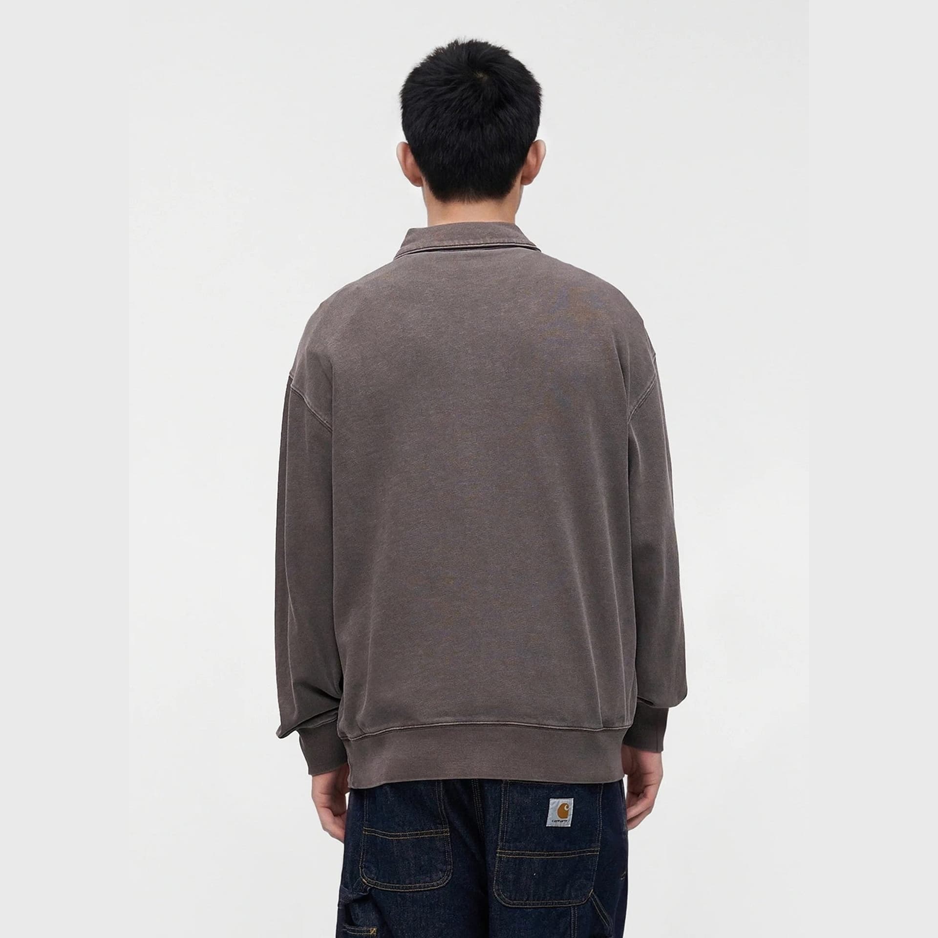 Felpa Carhartt Harper Polo Tobacco - 4