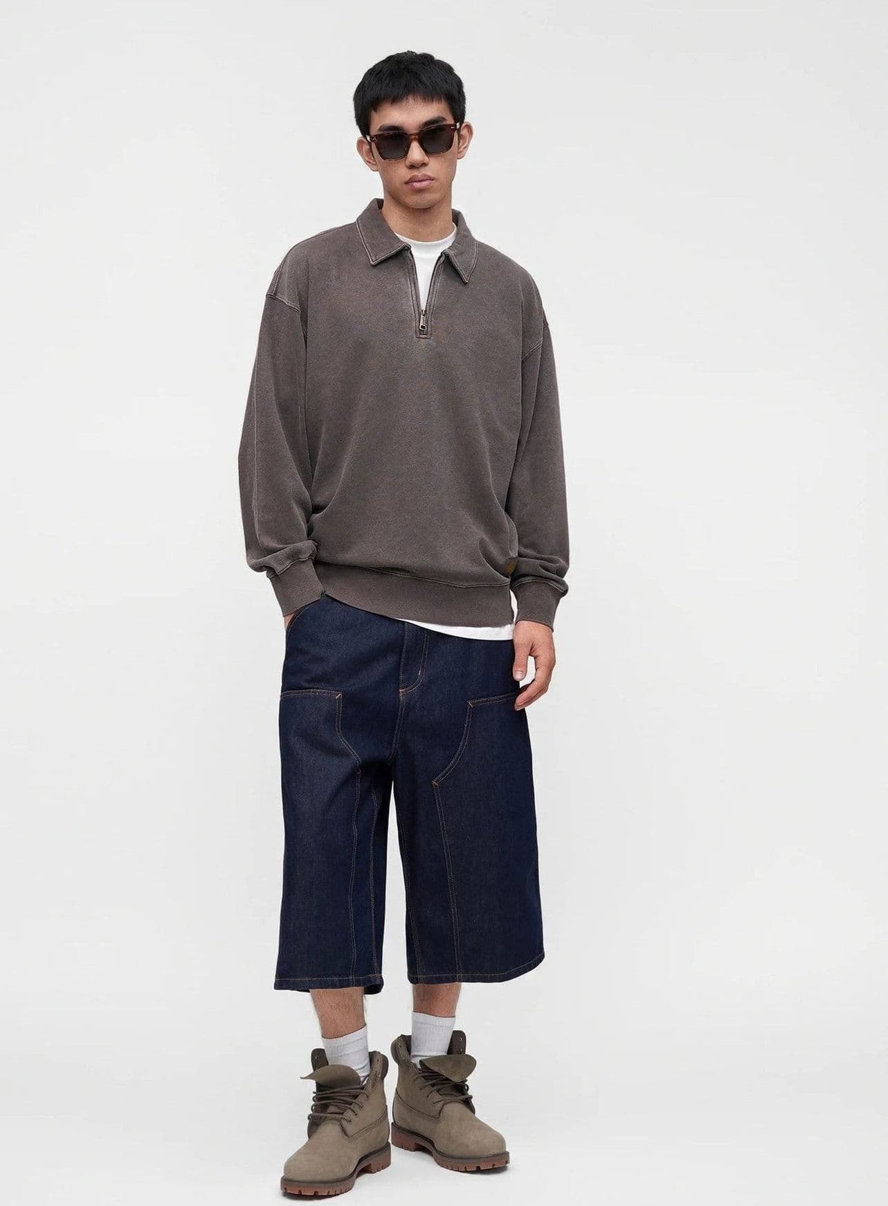Felpa Carhartt Harper Polo Tobacco - 5