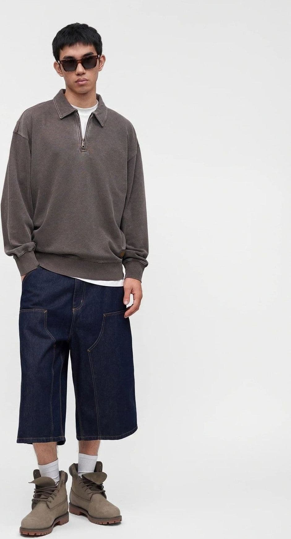 Felpa Carhartt Harper Polo Tobacco - 5