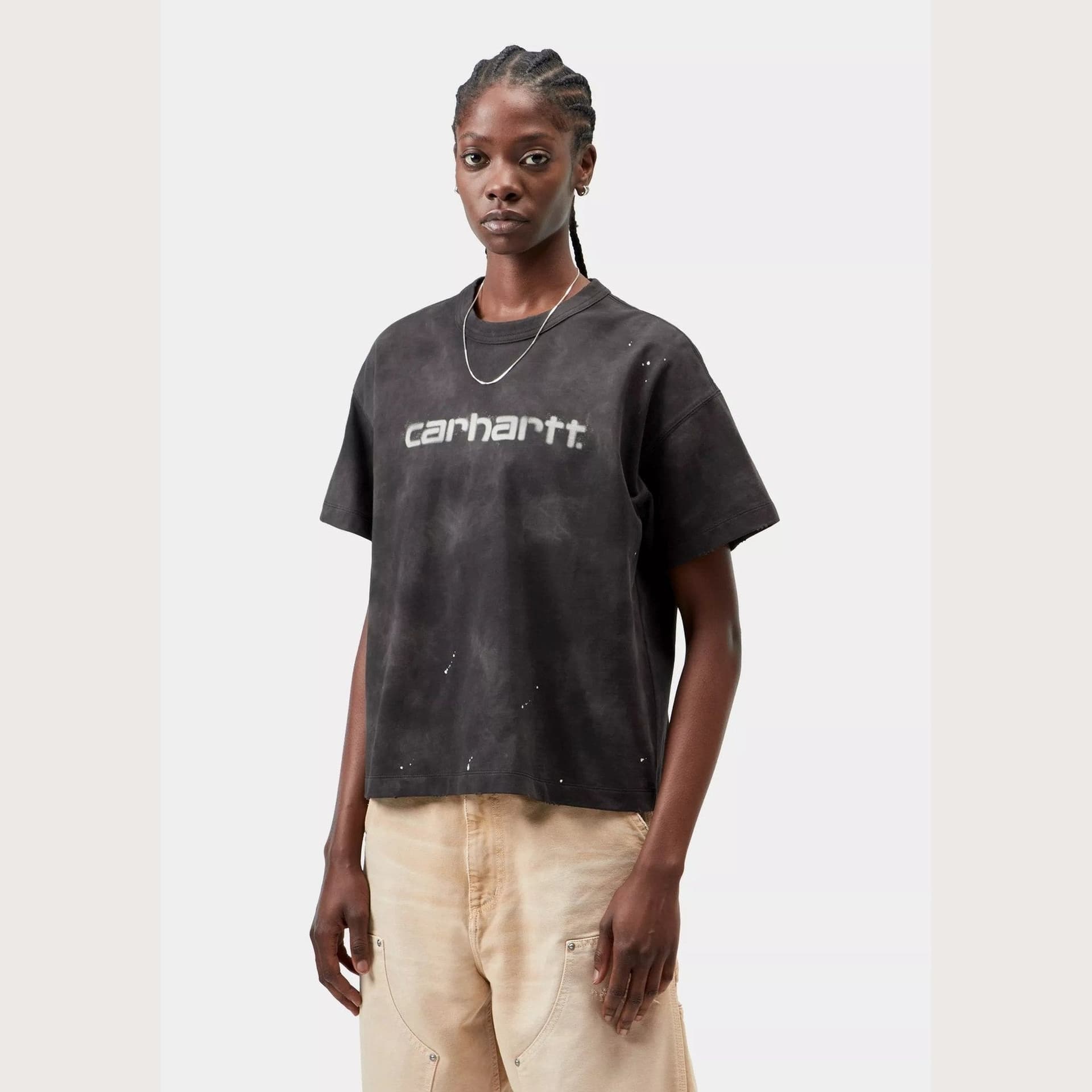 T shirt Carhartt W SS Painte Black - 3