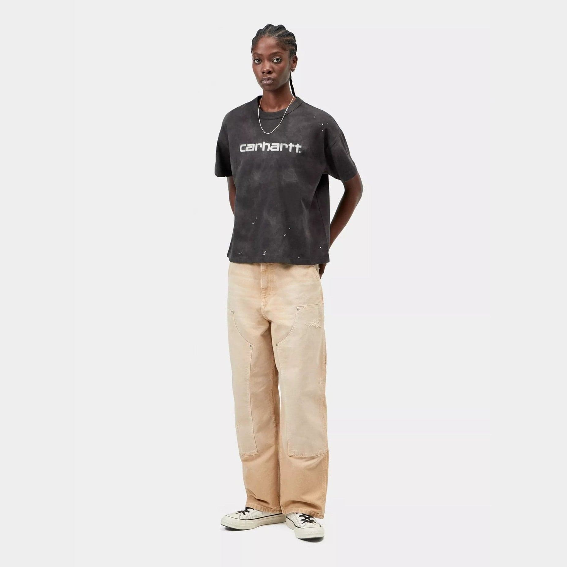 T shirt Carhartt W SS Painte Black - 5