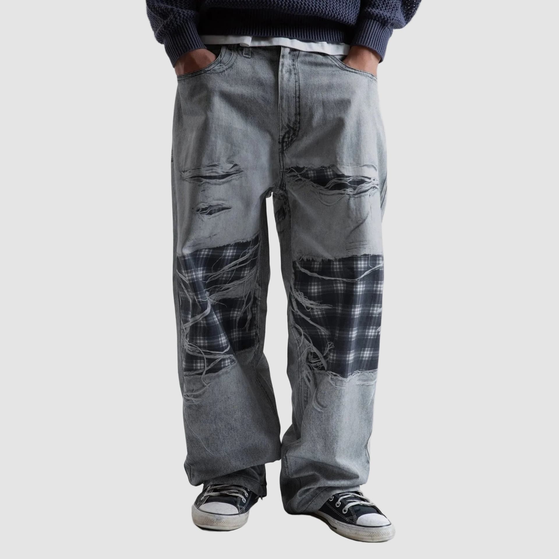 Pantaloni Wasted Paris Trompe loeil grey - 3