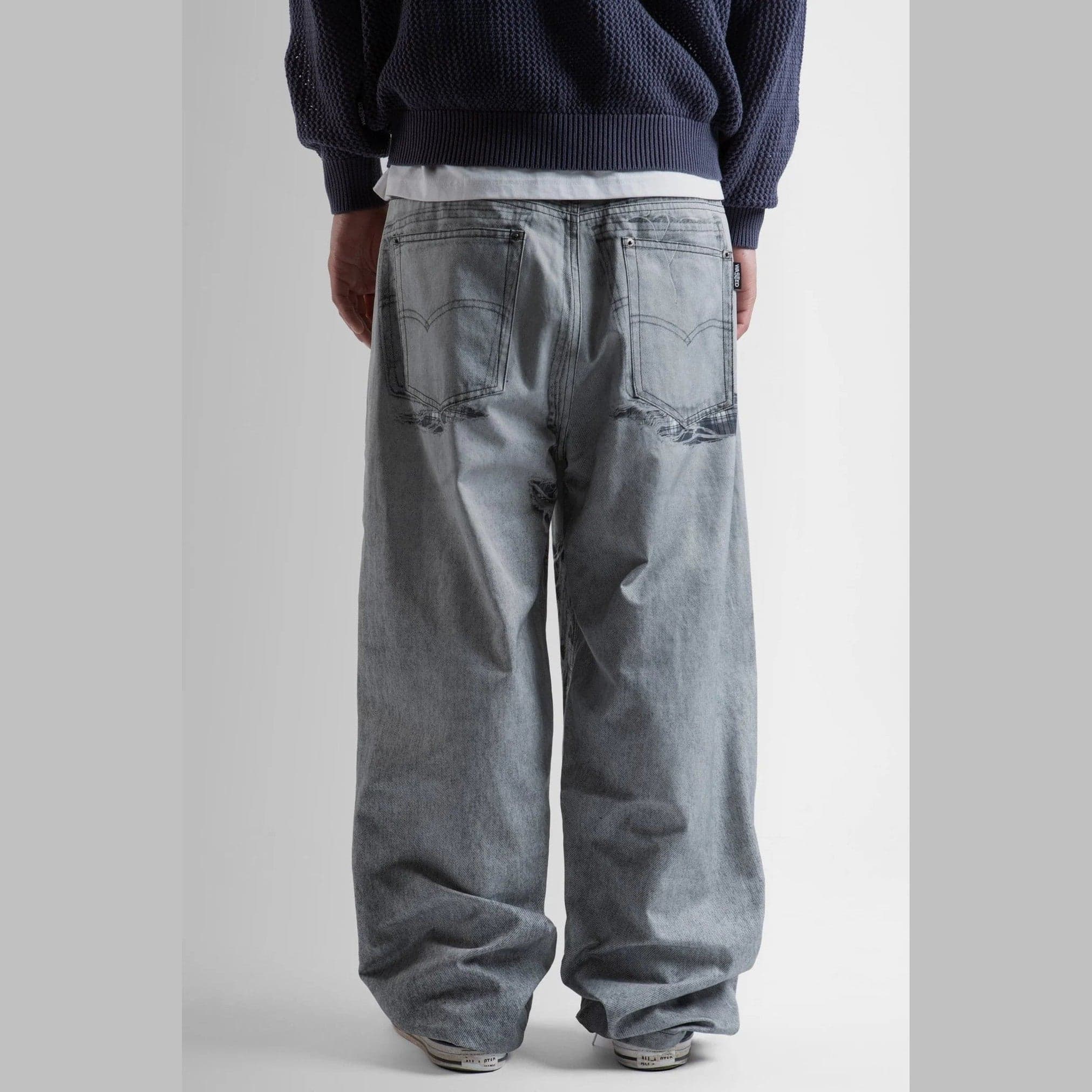 Pantaloni Wasted Paris Trompe loeil grey - 4