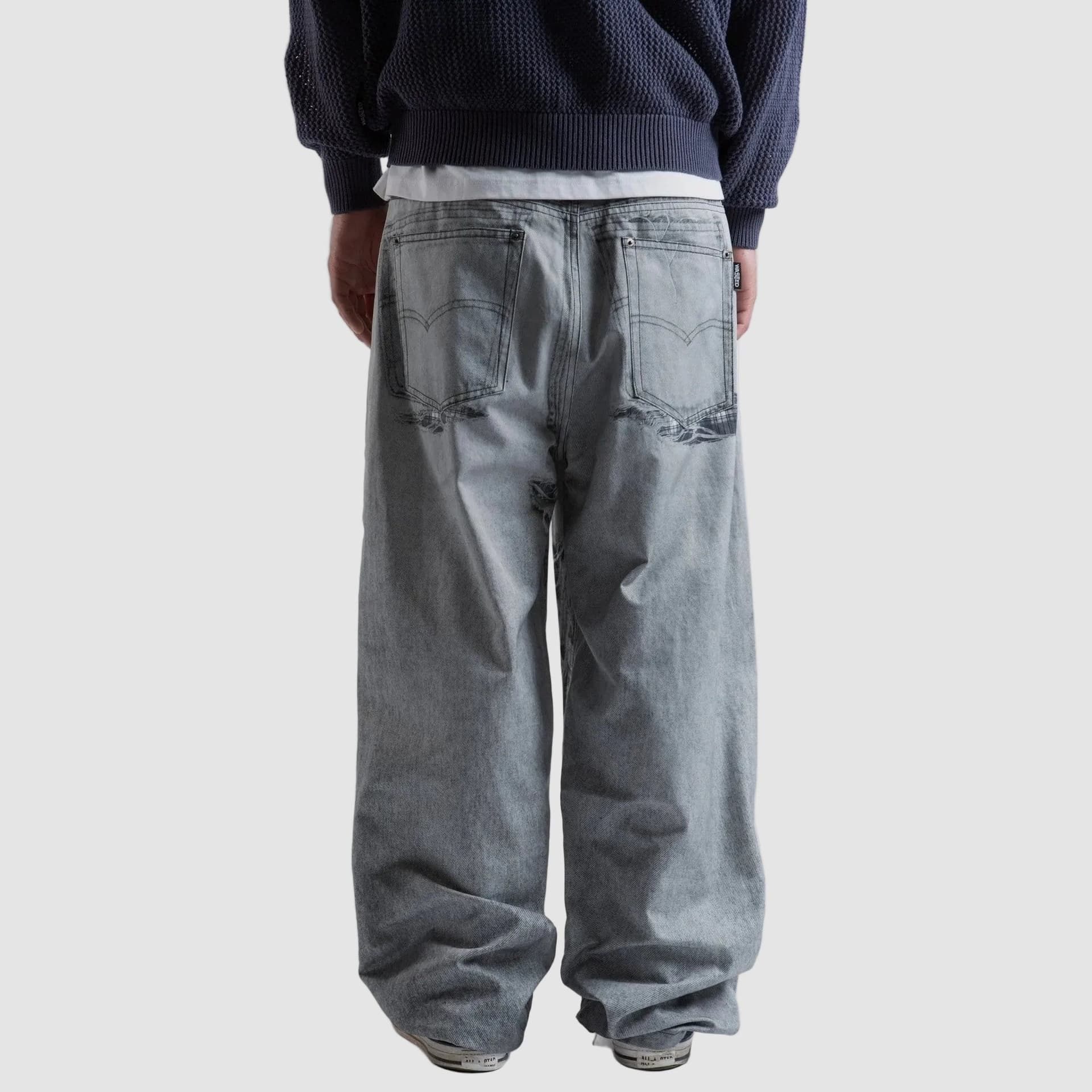 Pantaloni Wasted Paris Trompe loeil grey - 4
