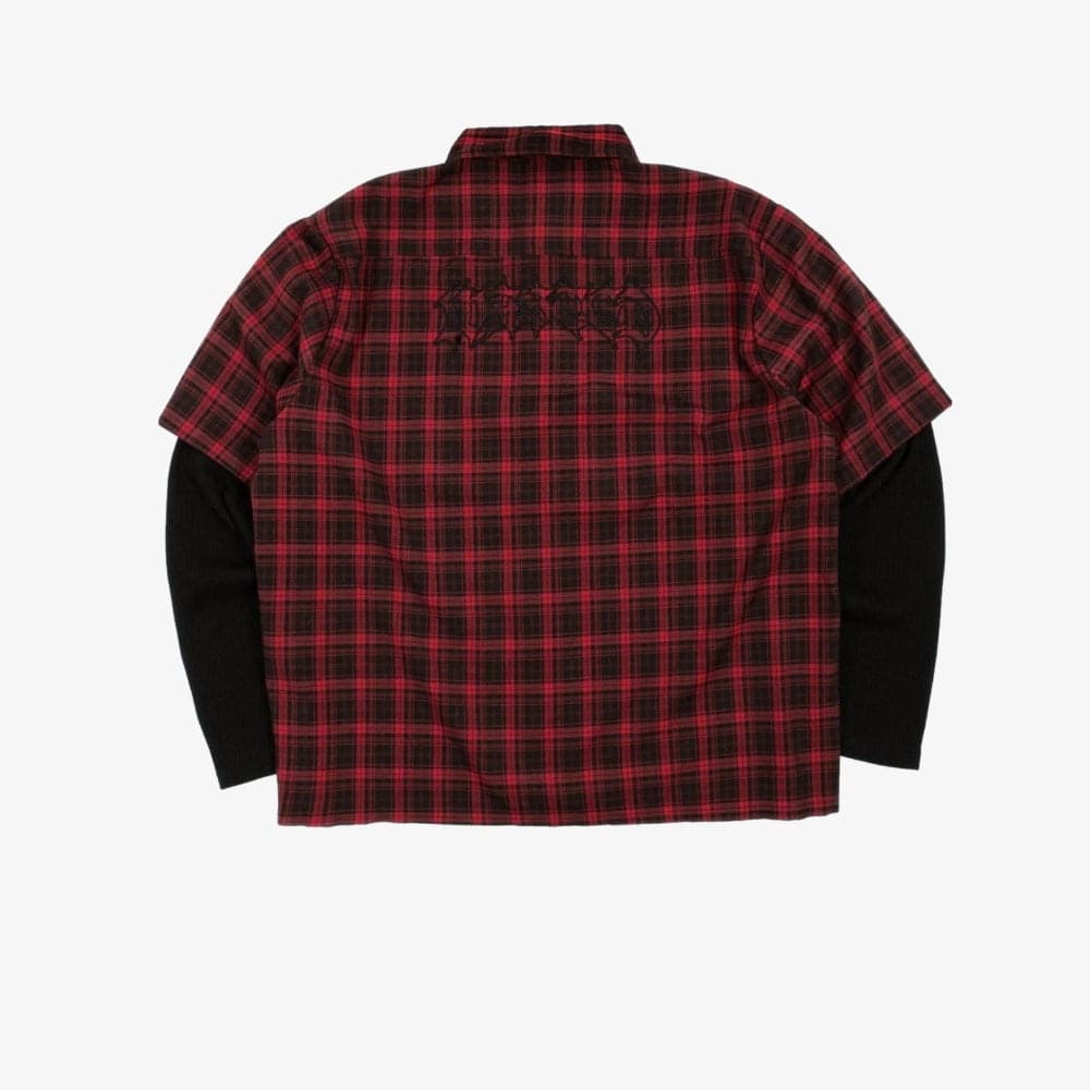 Camicia Wasted Paris Tartan Age black red - 2