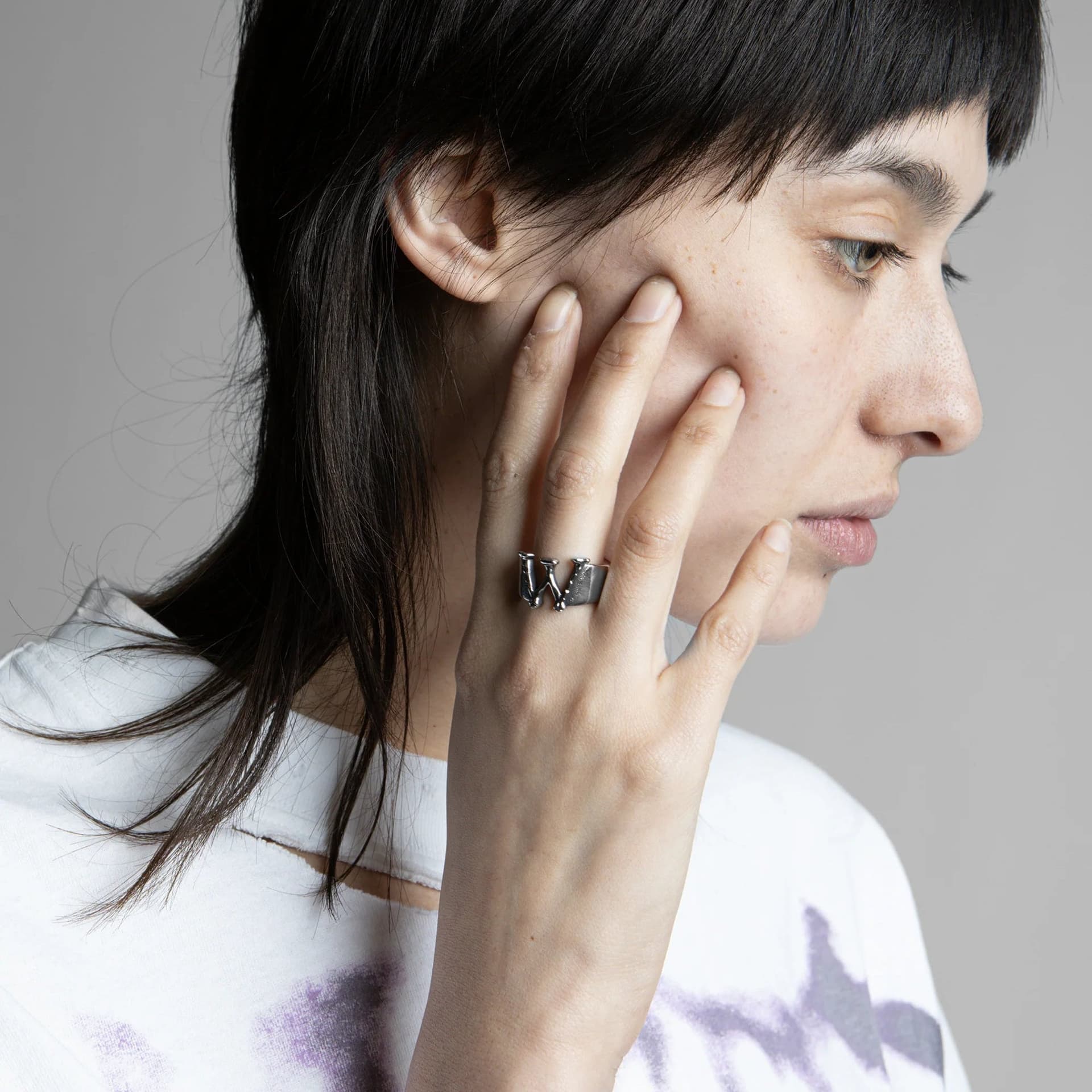 Anello Wasted Paris Silver ring - 3