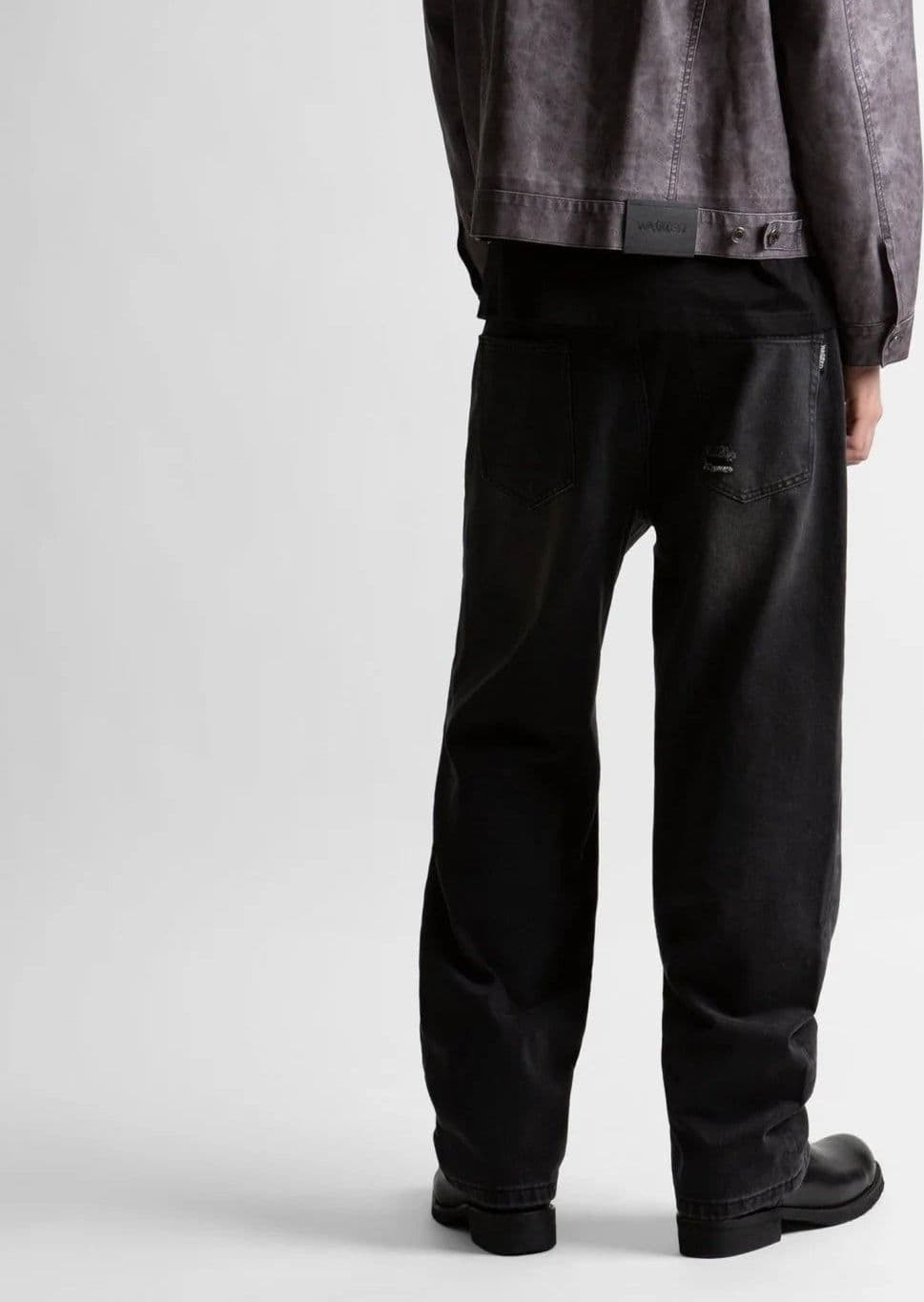 Jeans Wasted Paris Ripped Manc Black - 4