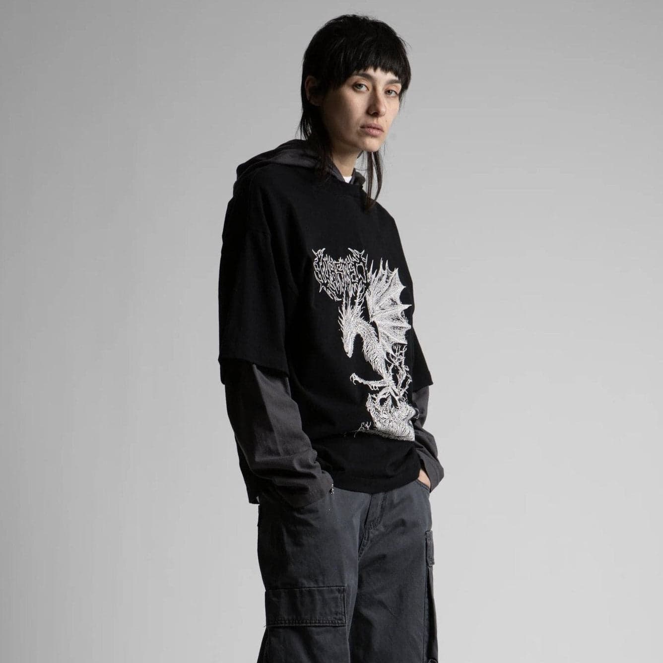 Felpa Wasted Paris Balaur hoodie black - 4