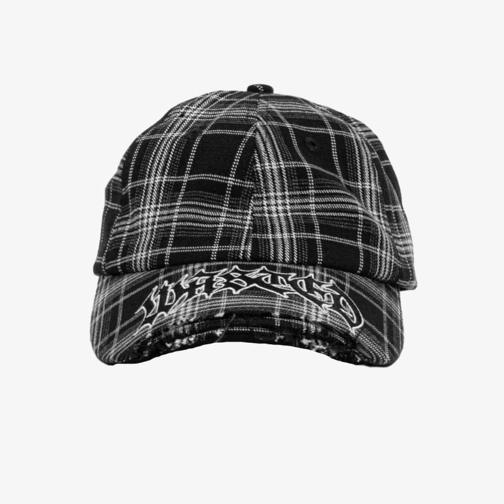 Cap Wasted Paris Tartan balck white