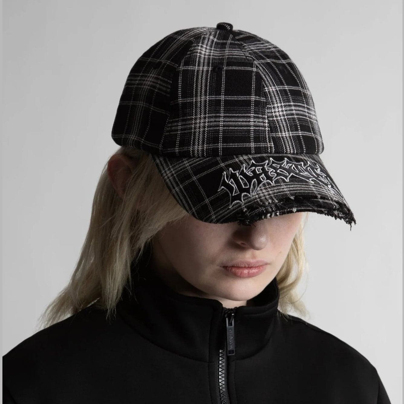 Cap Wasted Paris Tartan balck white - 4