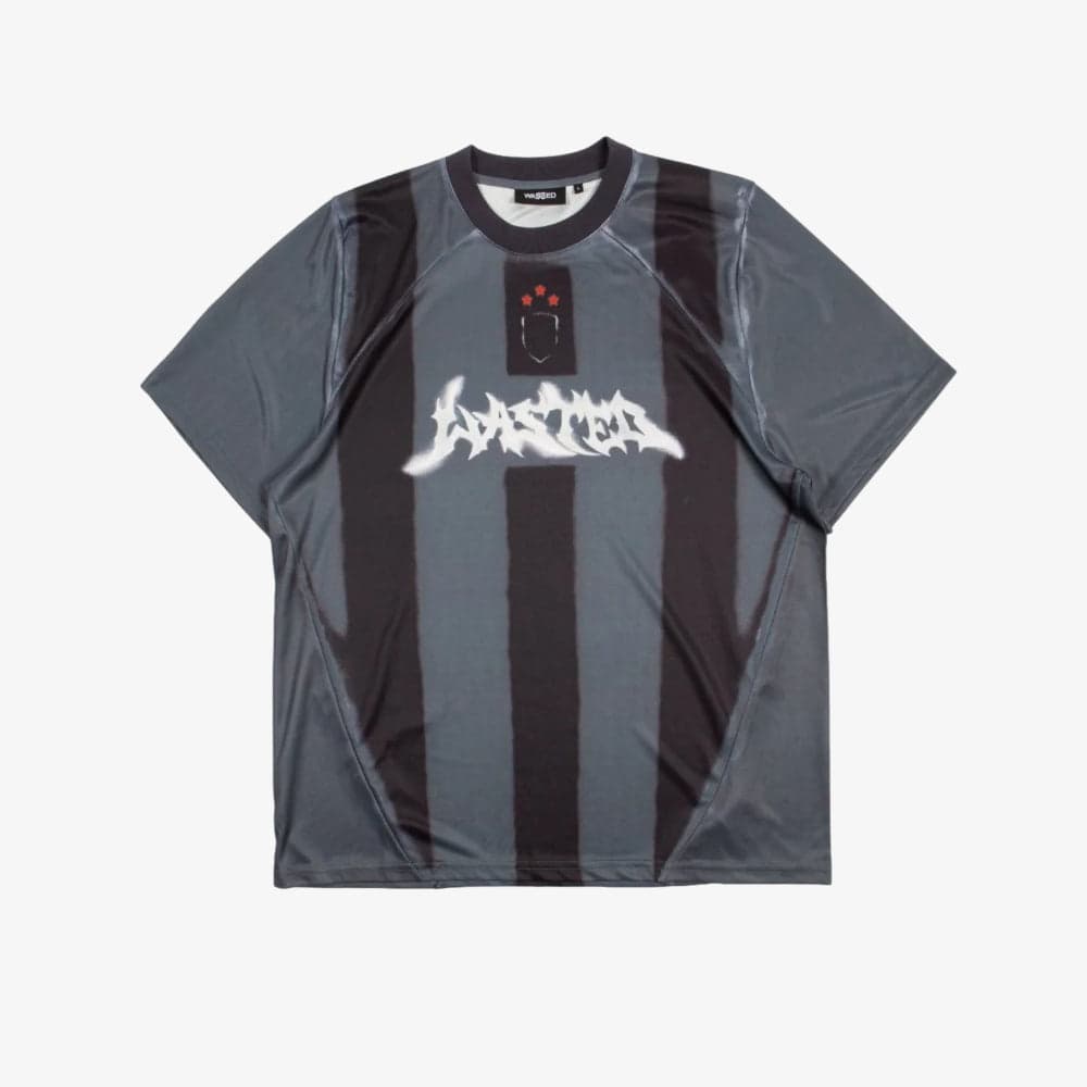 T-shirt Wasted Paris Spray Fottbal Jersey grey - 6