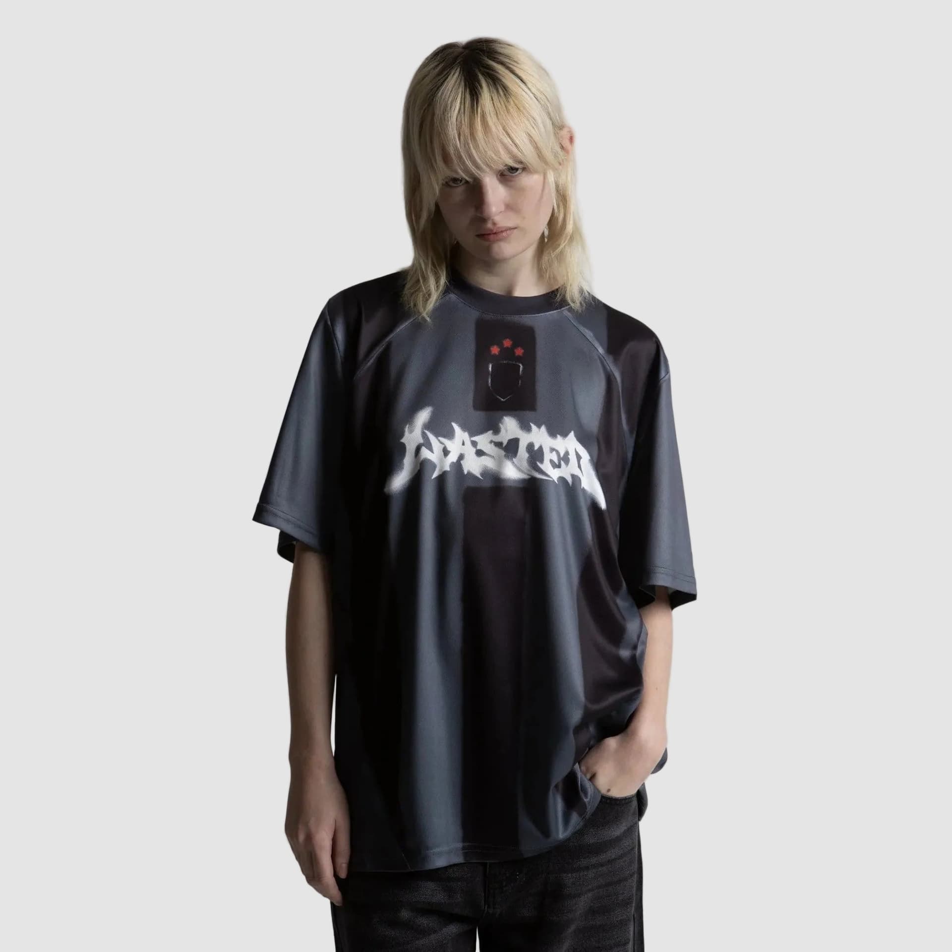 T-shirt Wasted Paris Spray Fottbal Jersey grey - 3