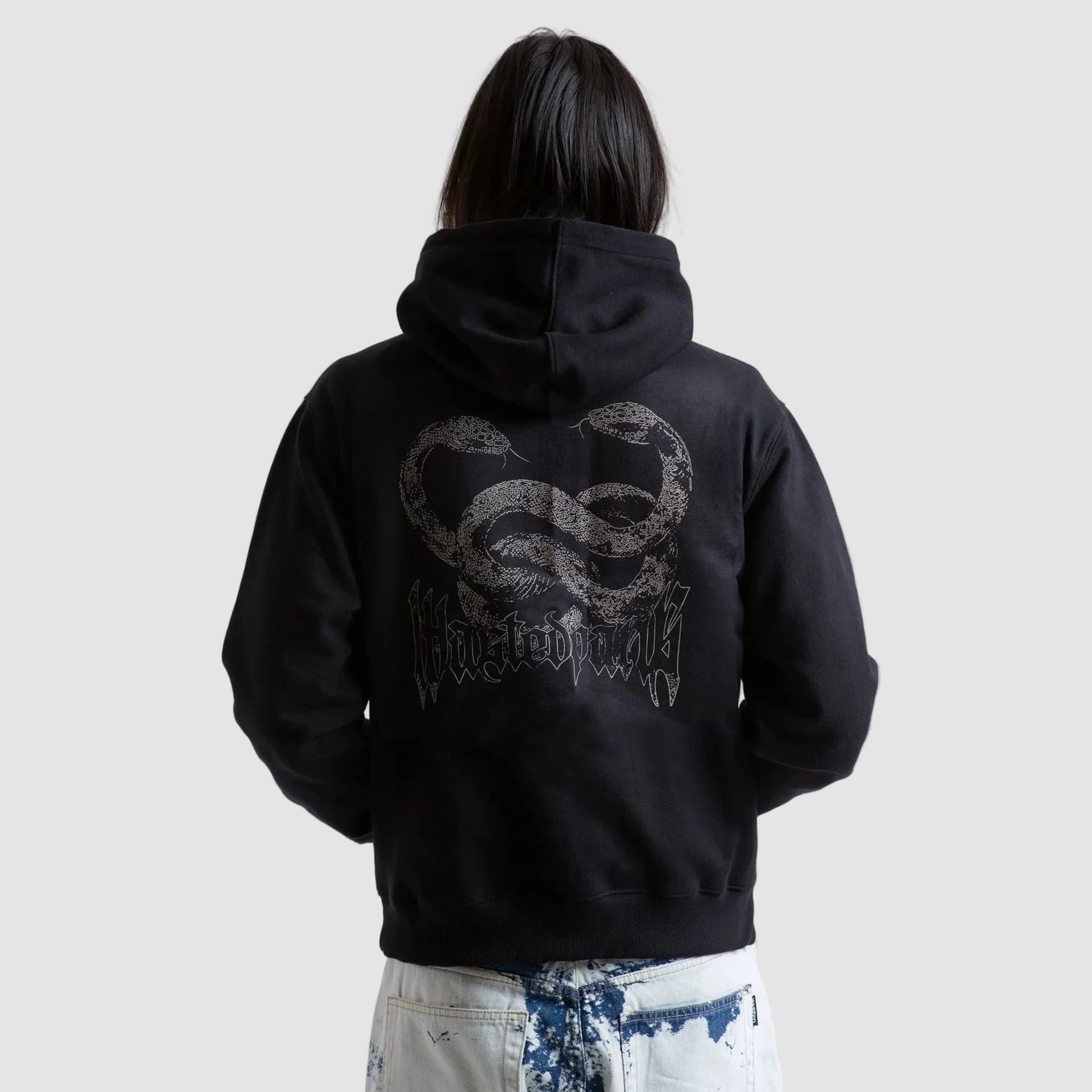 Felpa Wasted Paris Snakes Hood Black - 3