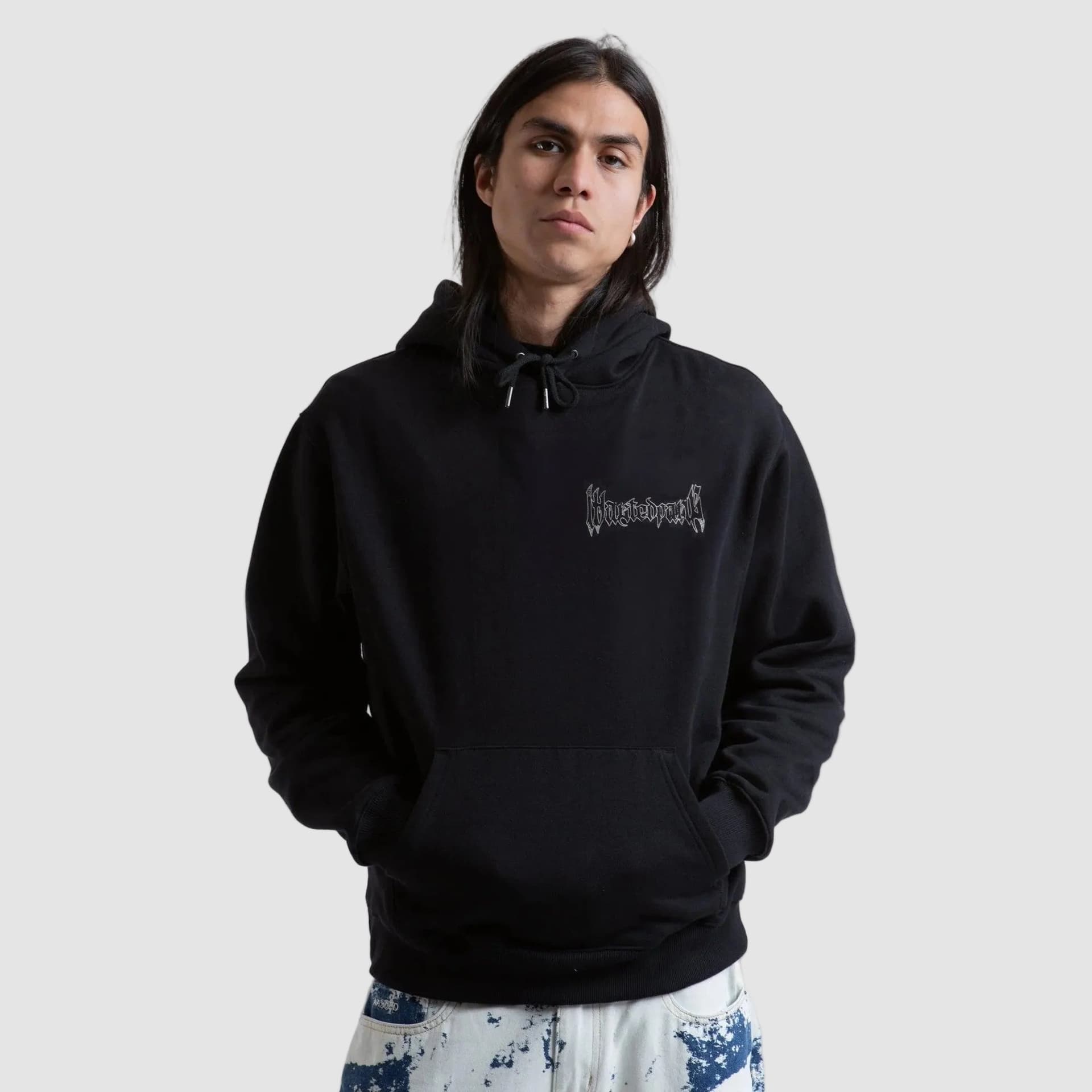Felpa Wasted Paris Snakes Hood Black - 4