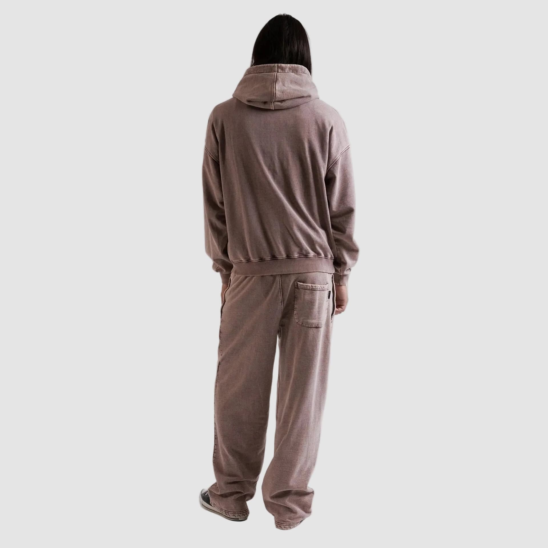 Pantaloni Wasted Paris Splinter zip Burgandy - 3