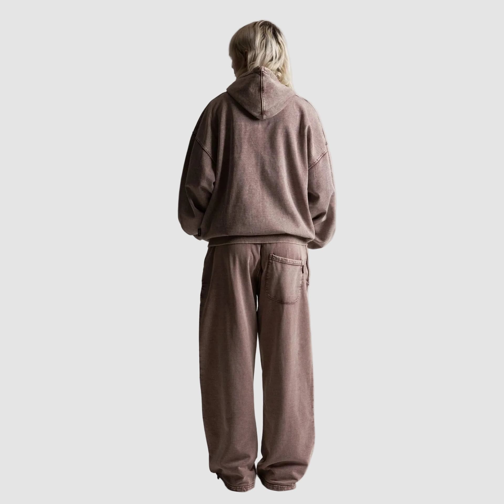 Felpa Wasted Paris Splinter zip Burgandy - 4
