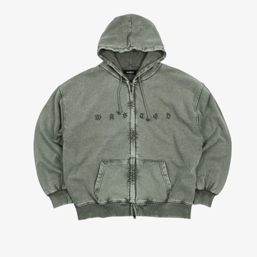 Felpa  Wasted Paris Splinter zip  Olive - 6