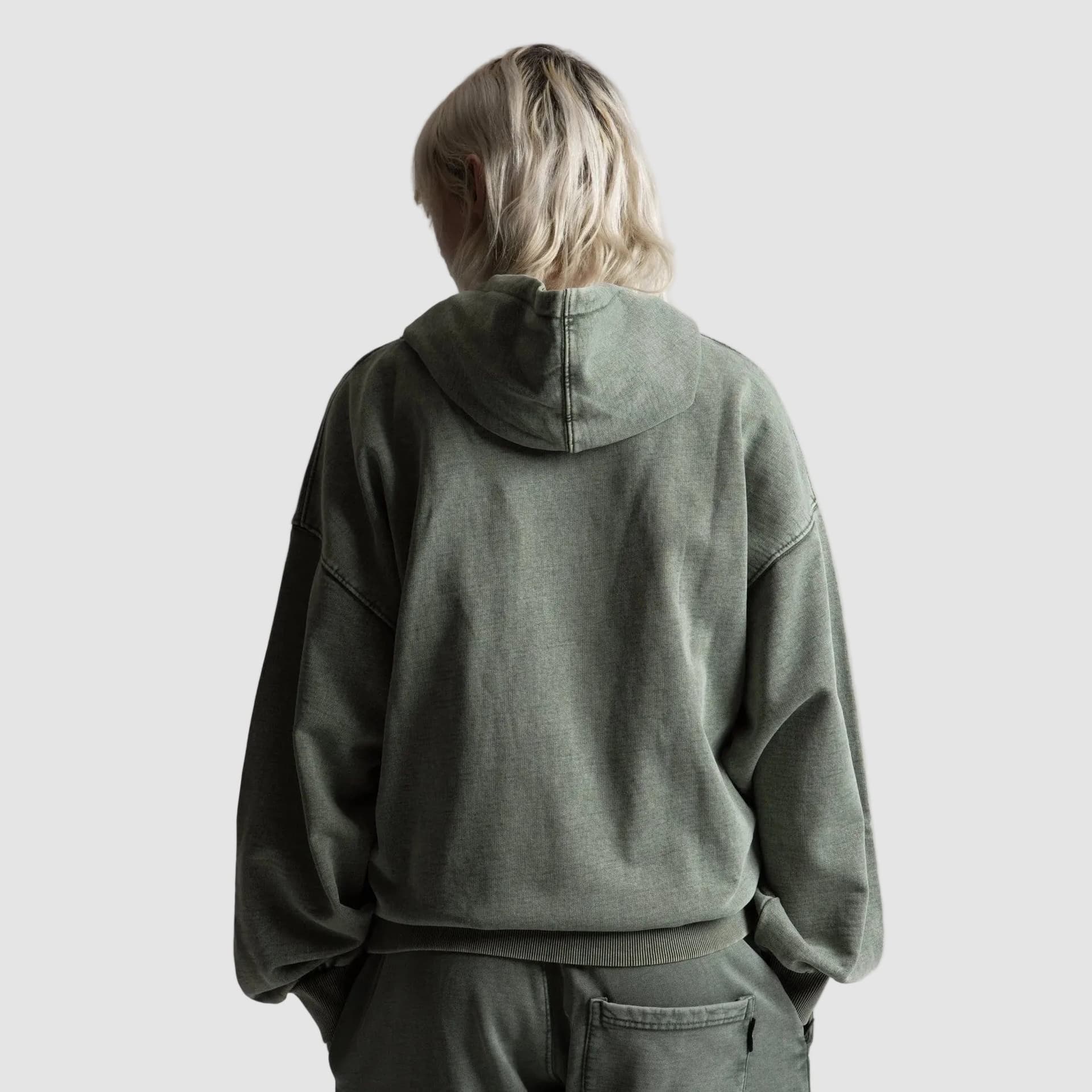 Felpa  Wasted Paris Splinter zip  Olive - 3